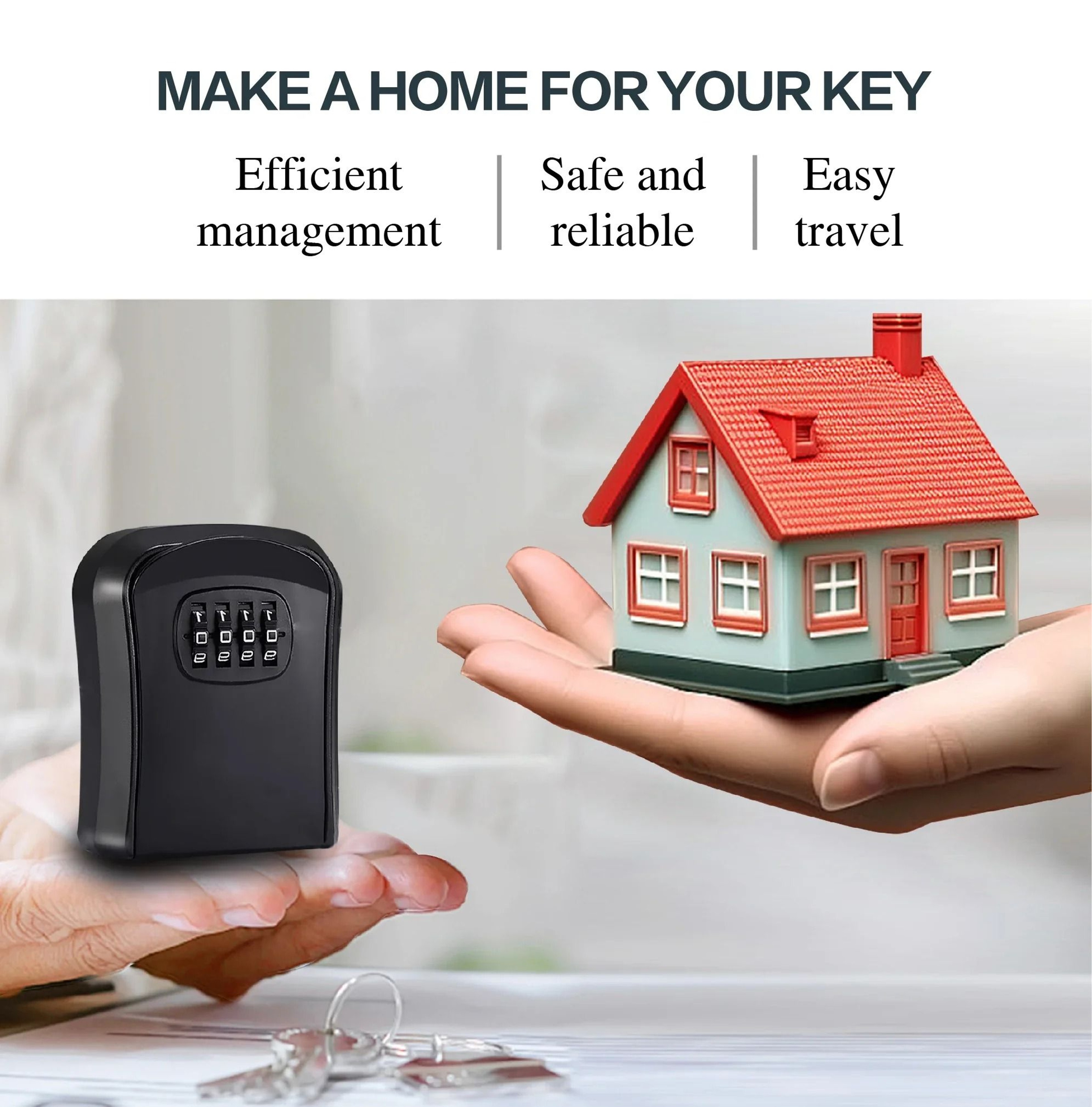WallMounted Waterproof Combination Key Safe Box 2