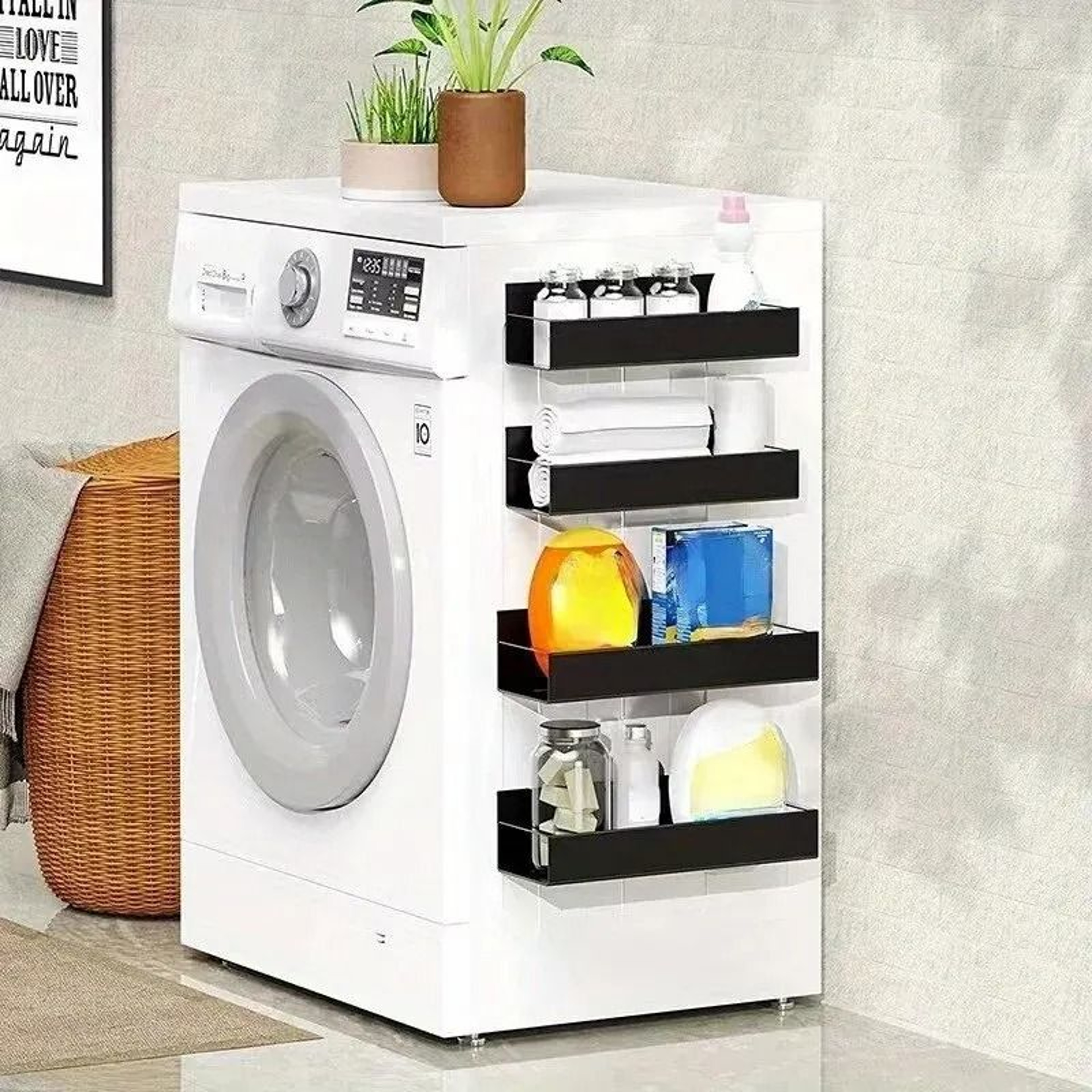 Magnetic Side Hanging Storage Shelf 2Piece Set 0