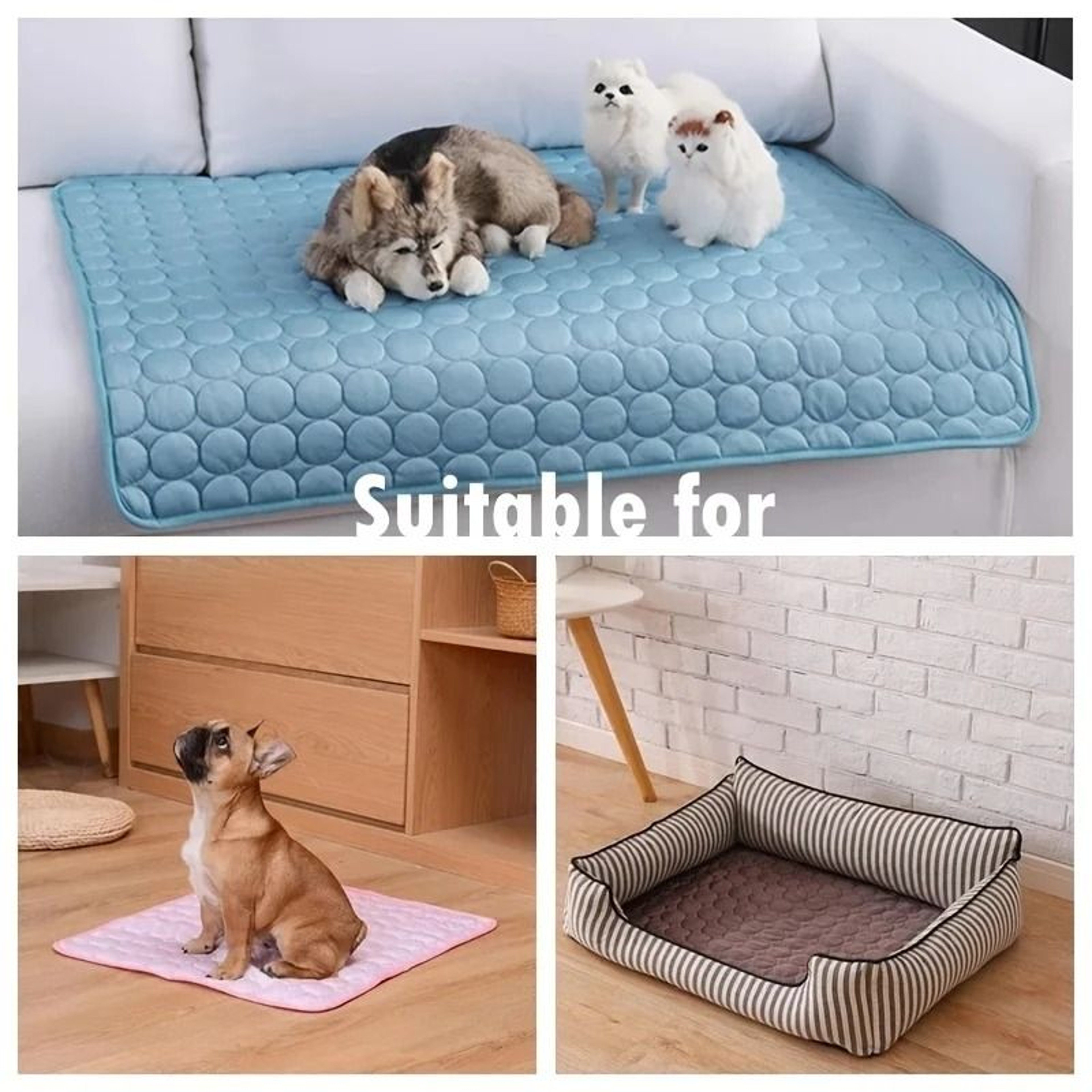 Summer Cooling Pet Mat And Ice Pad Blanket 4