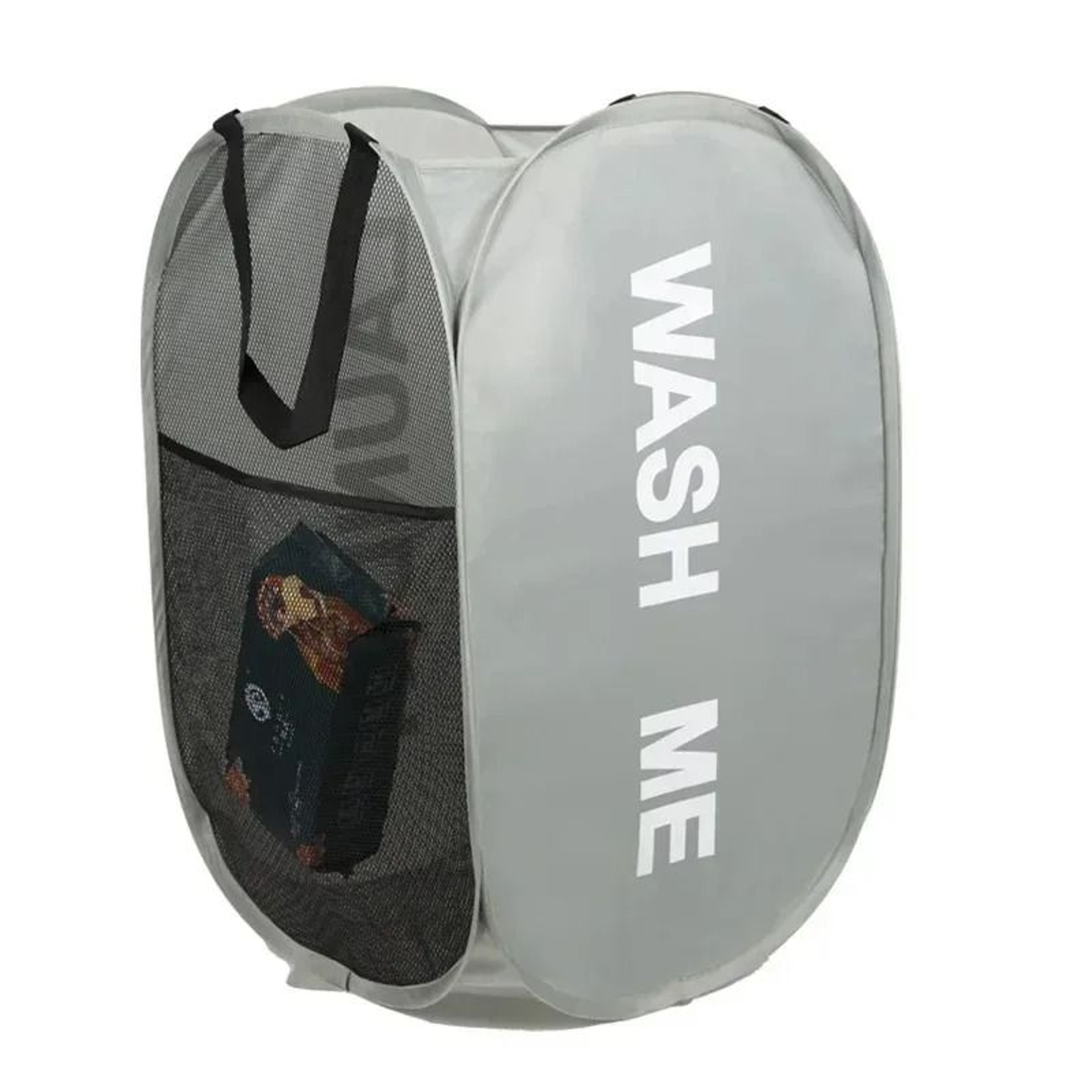 Mesh Popup Foldable Laundry Basket 7