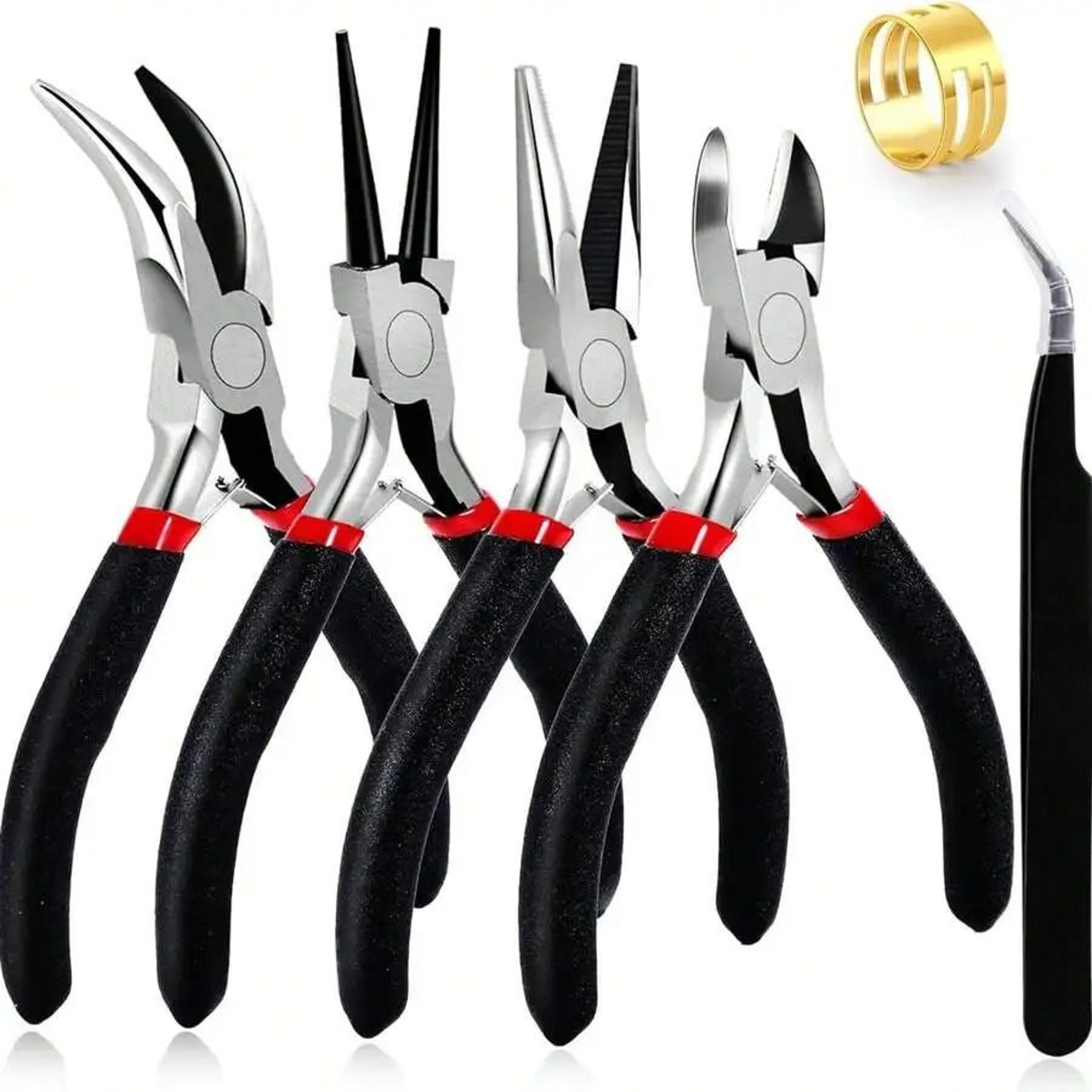 4Piece Professional Jewelry Pliers Tool Kit 6
