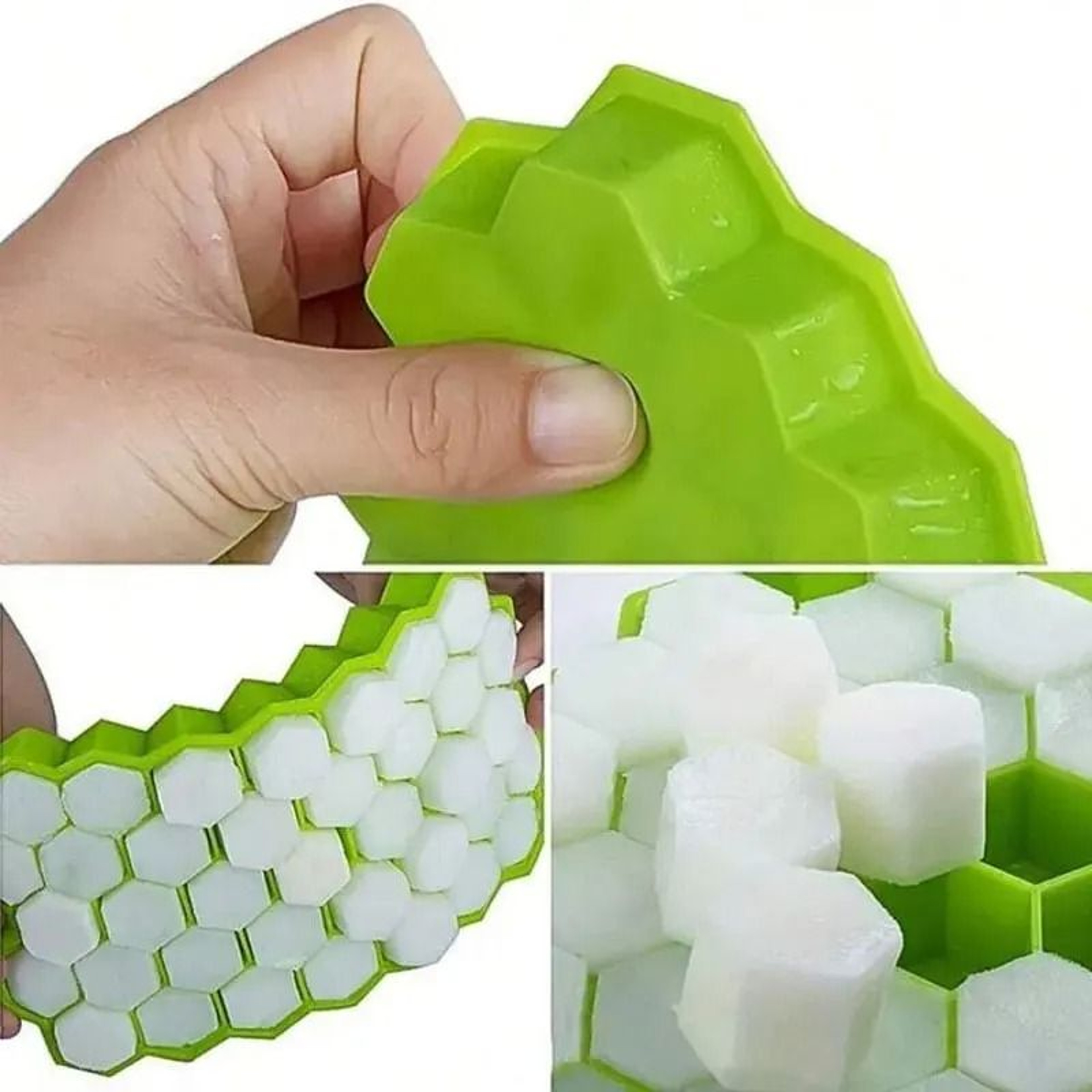 37Lattice Honeycomb Silicone Ice Cube Tray 3