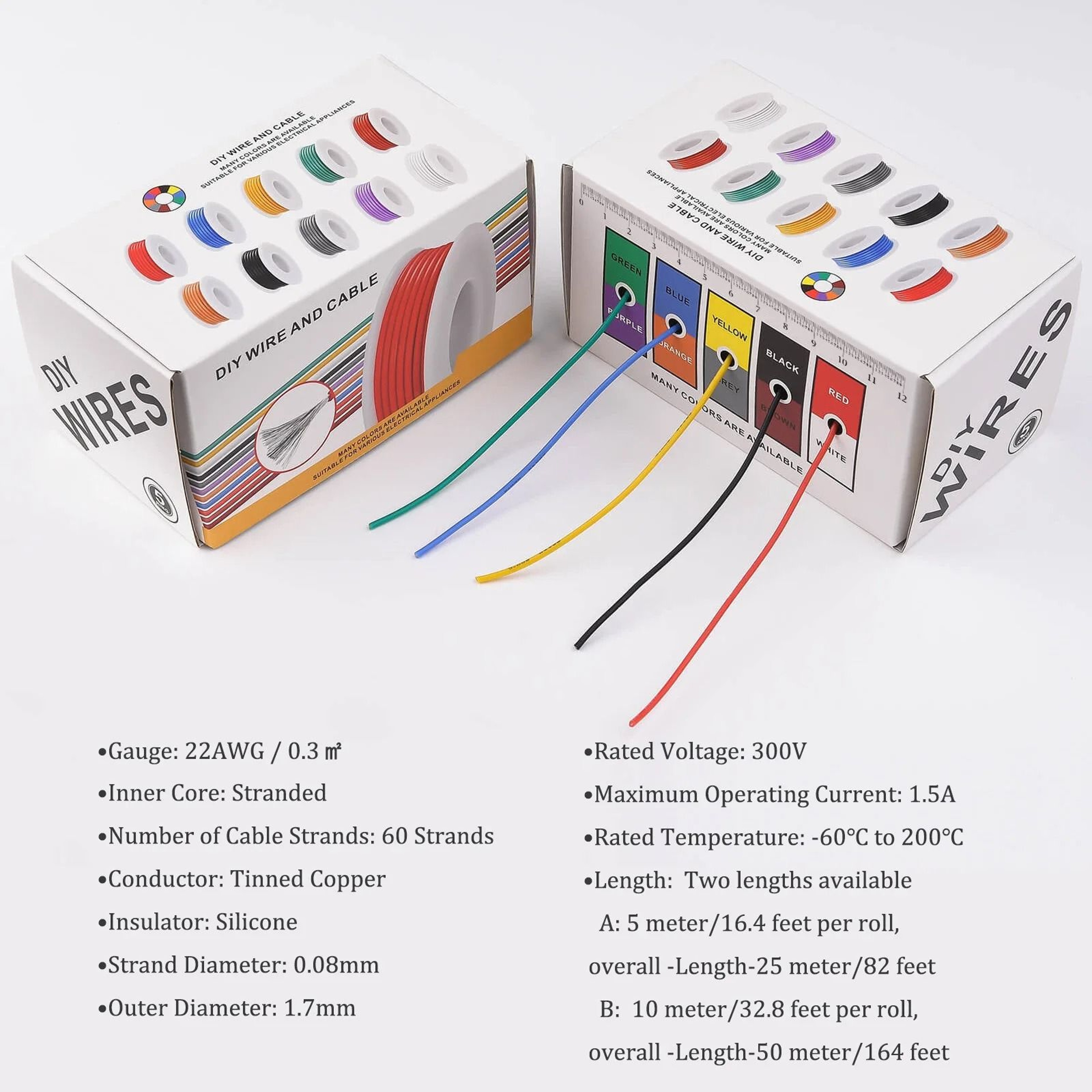 22AWG Flexible Silicone Stranded Wire Kit 1