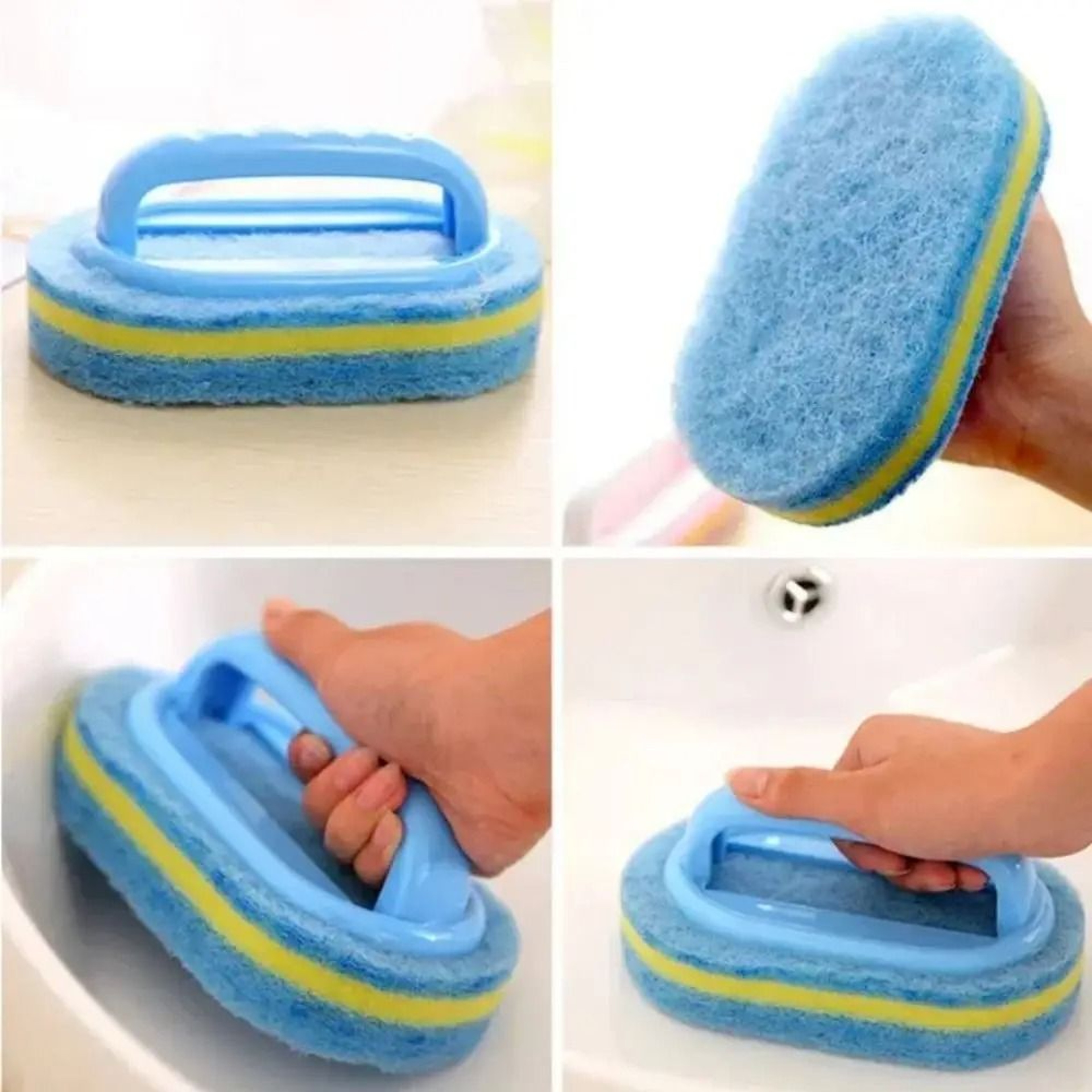 HeavyDuty Cleaning Sponge With Ergonomic Handle 4