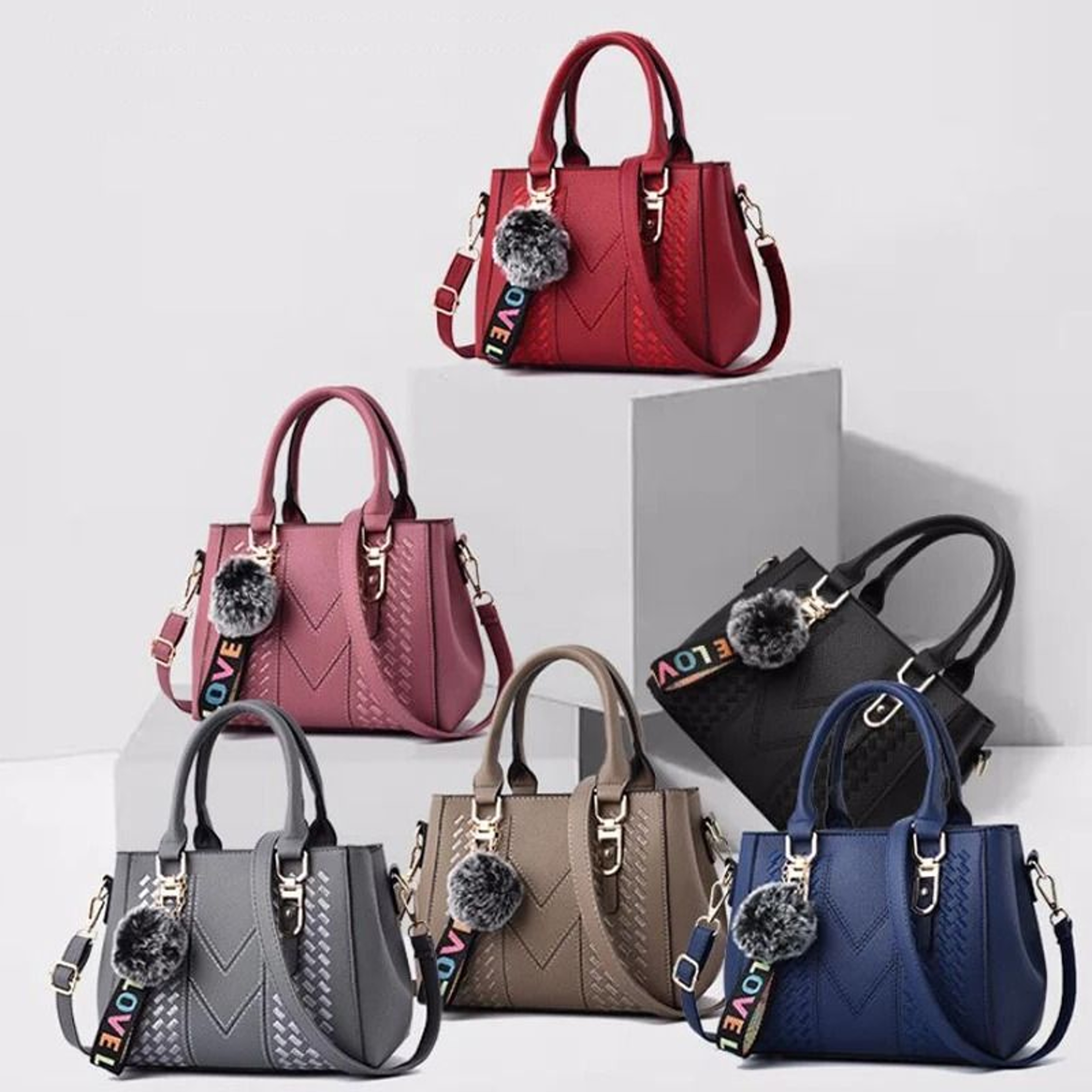 Elegant Floral Embroidery Messenger Bag With Decorative Charm 0