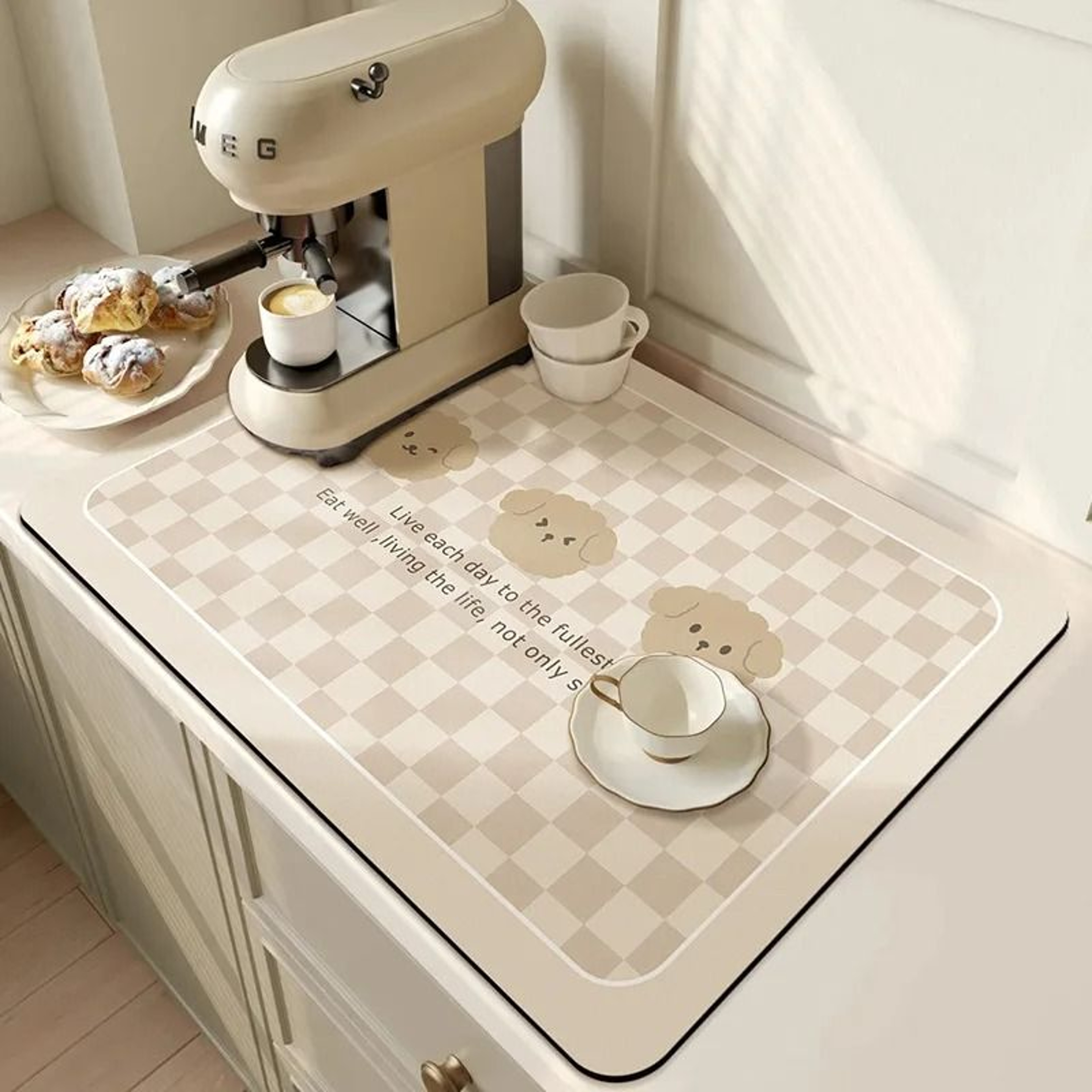 Super Absorbent QuickDry Kitchen And Coffee Mat 14