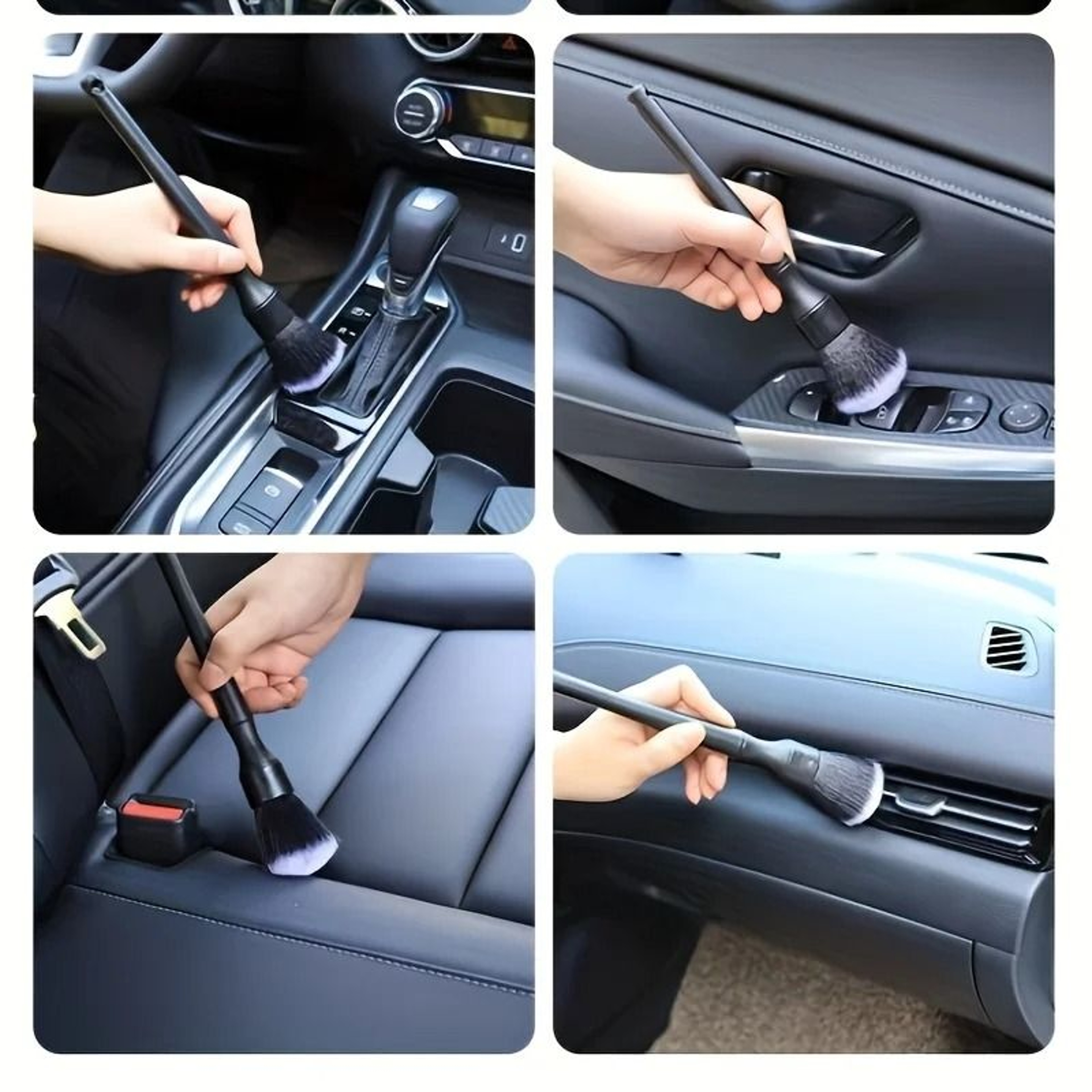 Professional Car Interior Detailing  Soft Bristle Duster Brush 4
