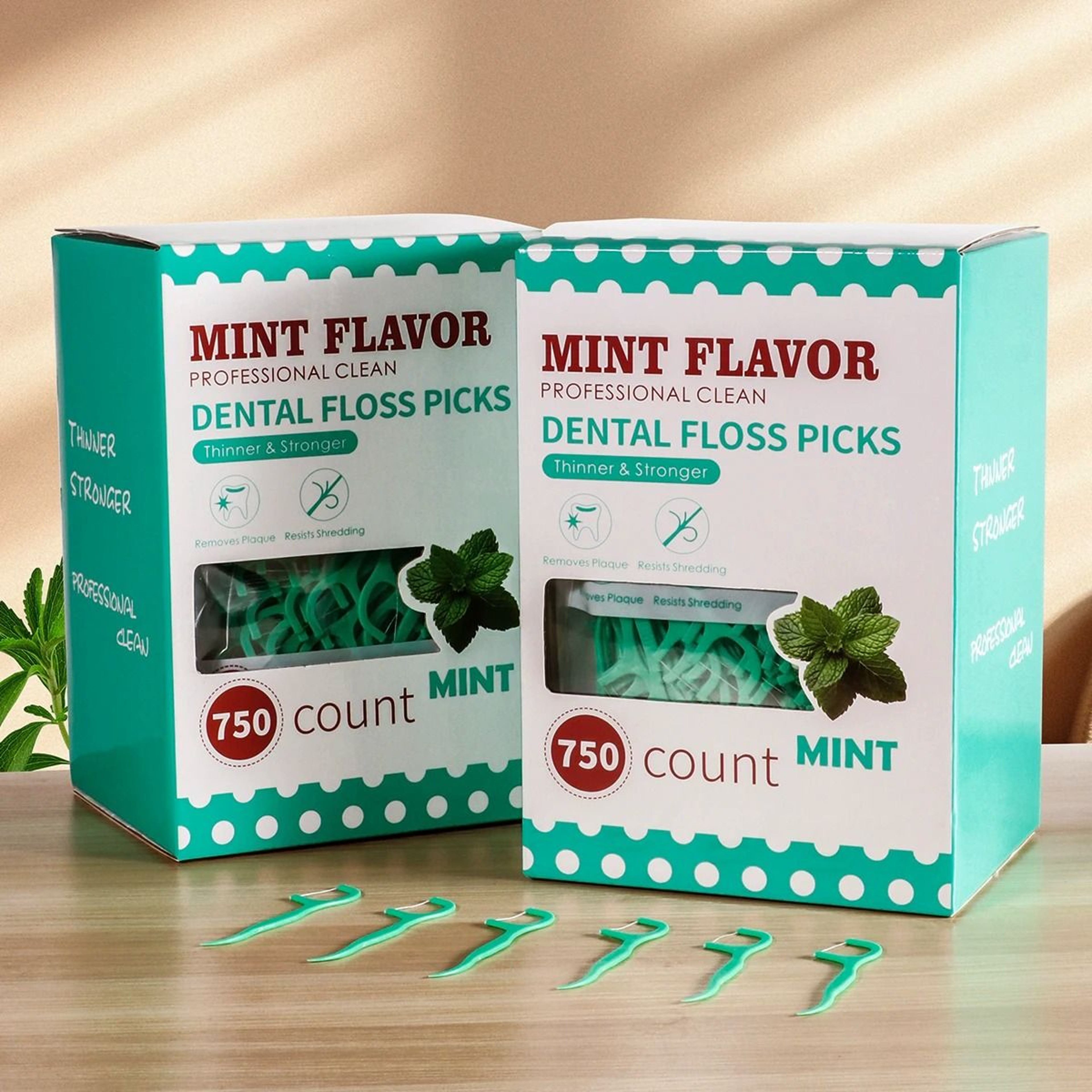 Mint Portable Disposable Dental Floss Sticks 5