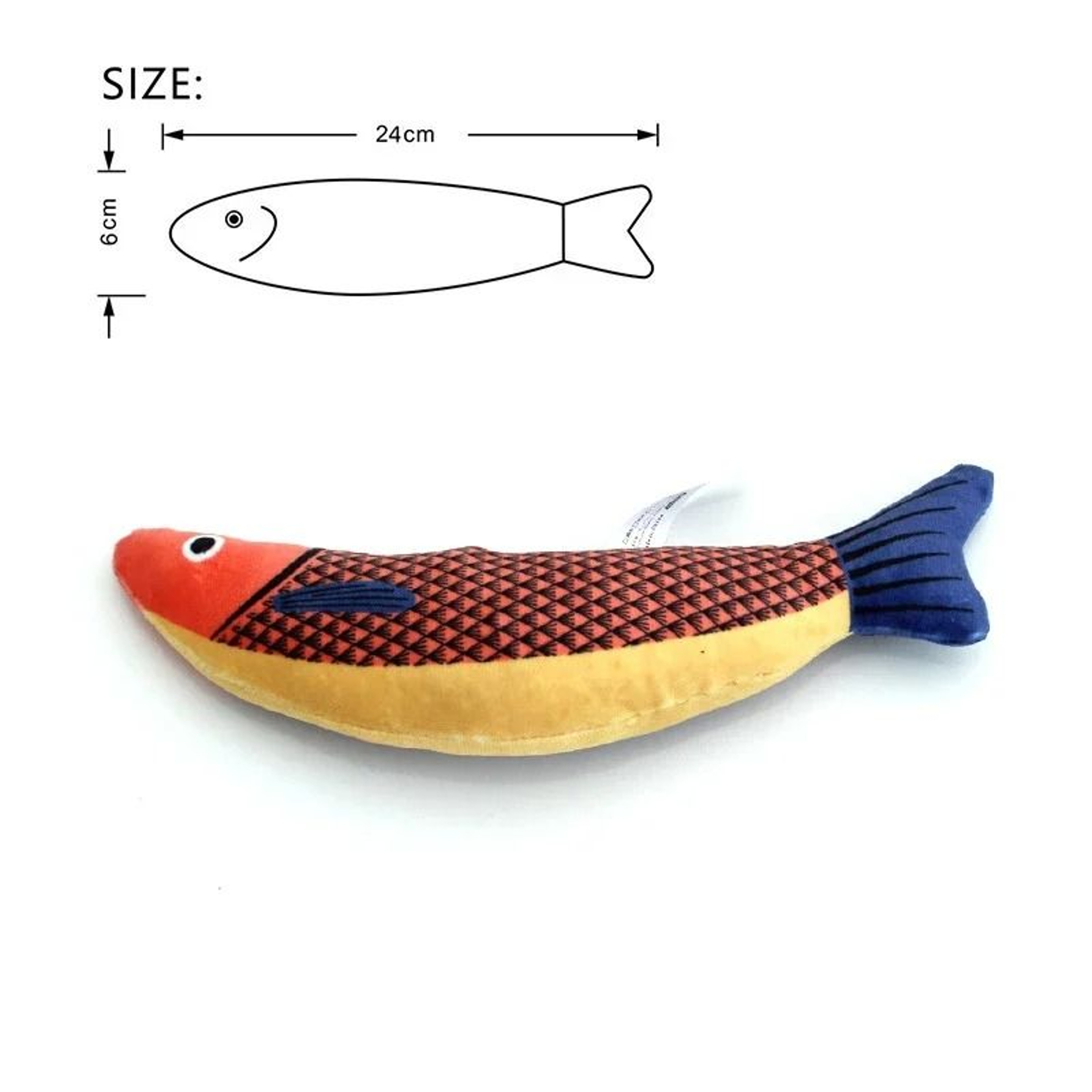 3D Simulation Catnip Interactive Plush Fish Toy 8
