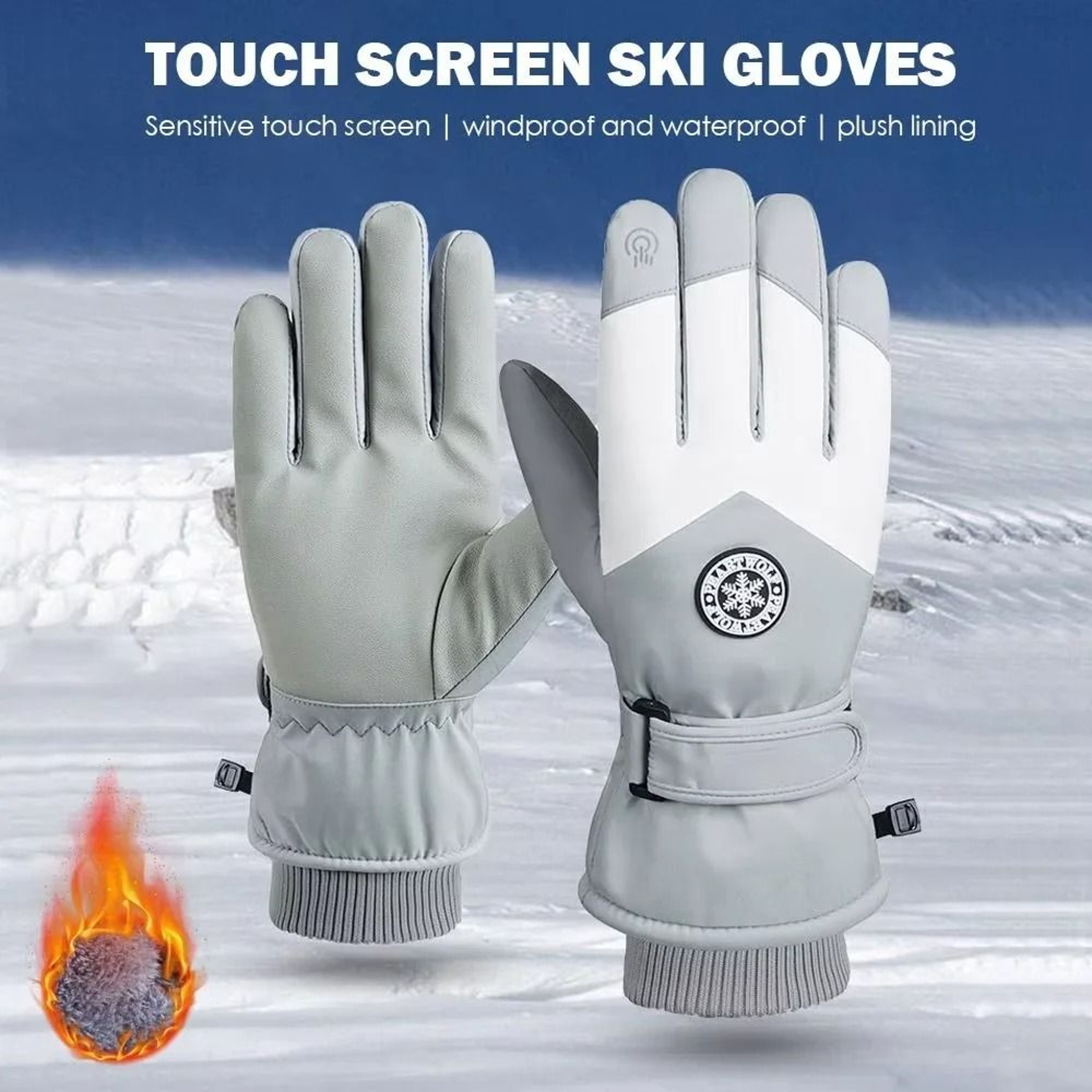 Professional Waterproof Winter Ski  Snowboard Gloves 0