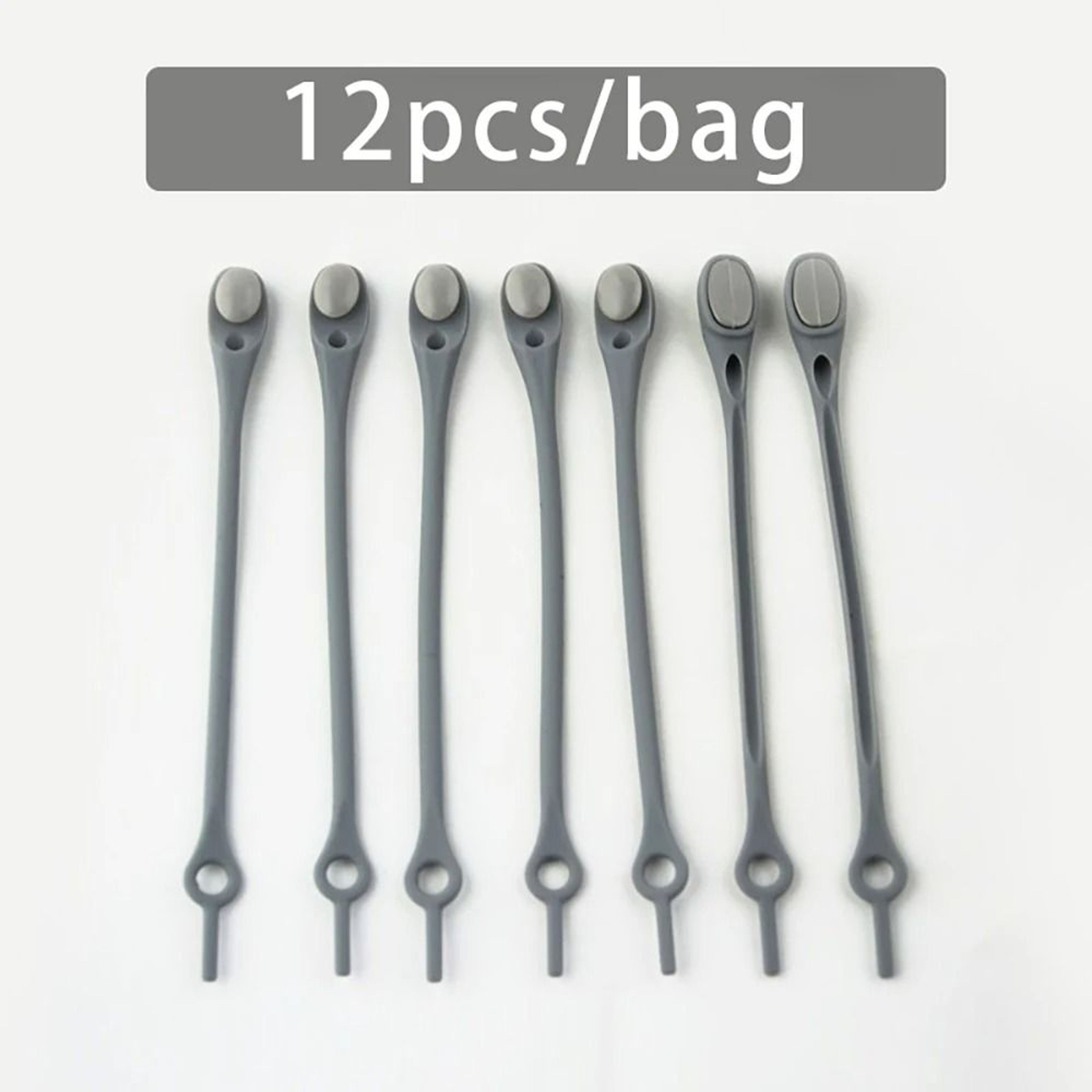 12Piece Elastic Silicone NoTie Shoelaces 8