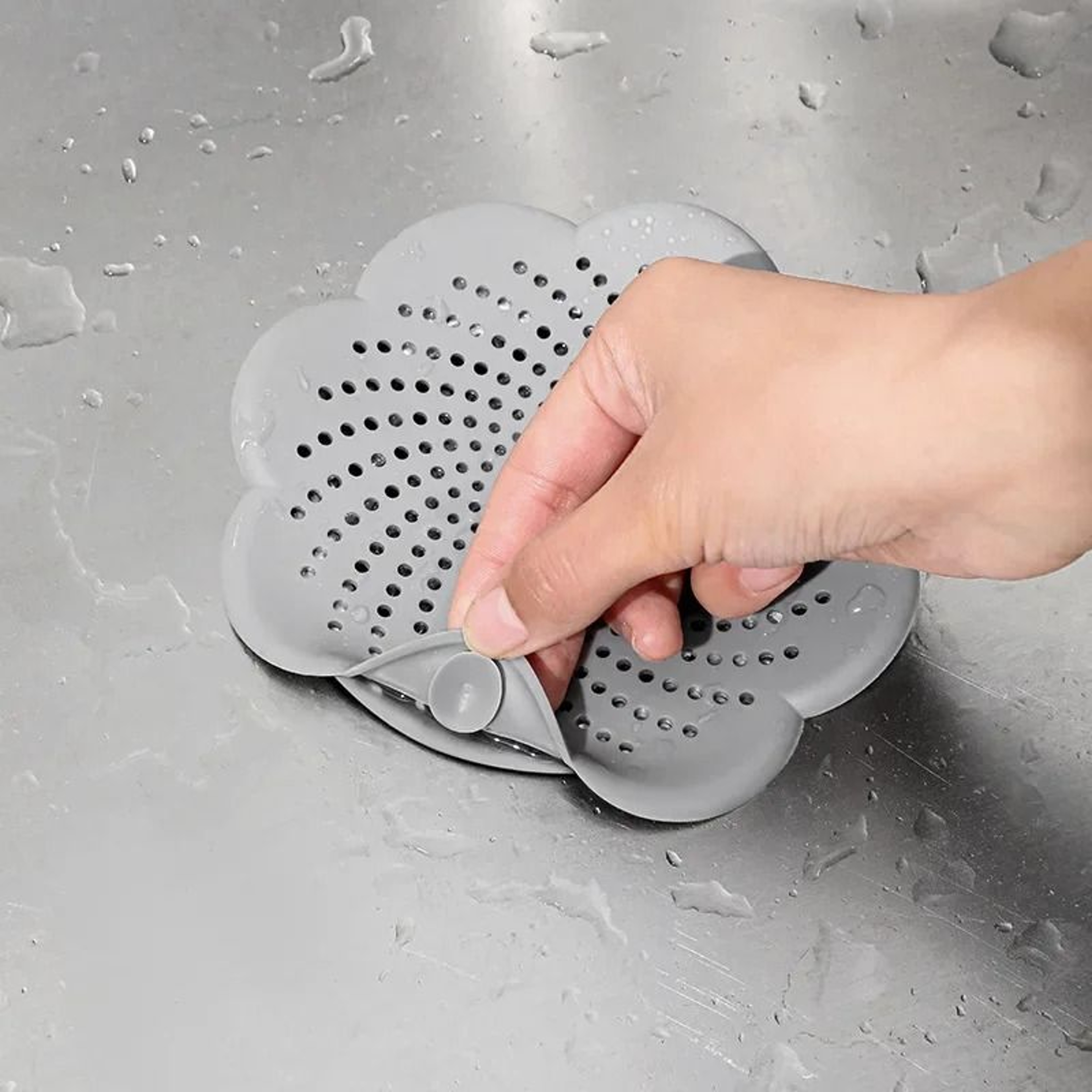 Professional FlowerShape Silicone Drain Cover  Hair Catcher 1