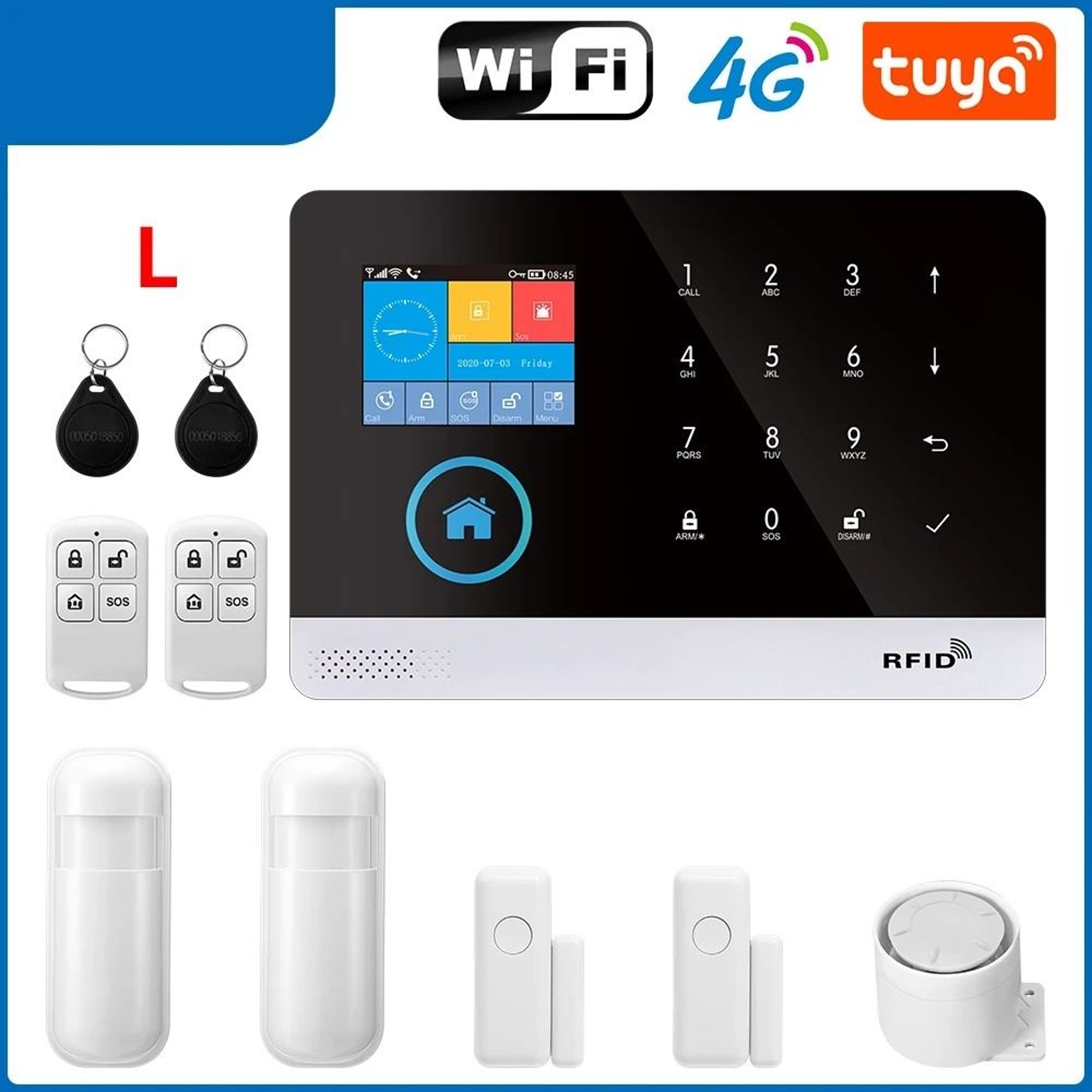 Smart Home Security System  WiFi  4G Wireless Alarm Kit With App Control 13