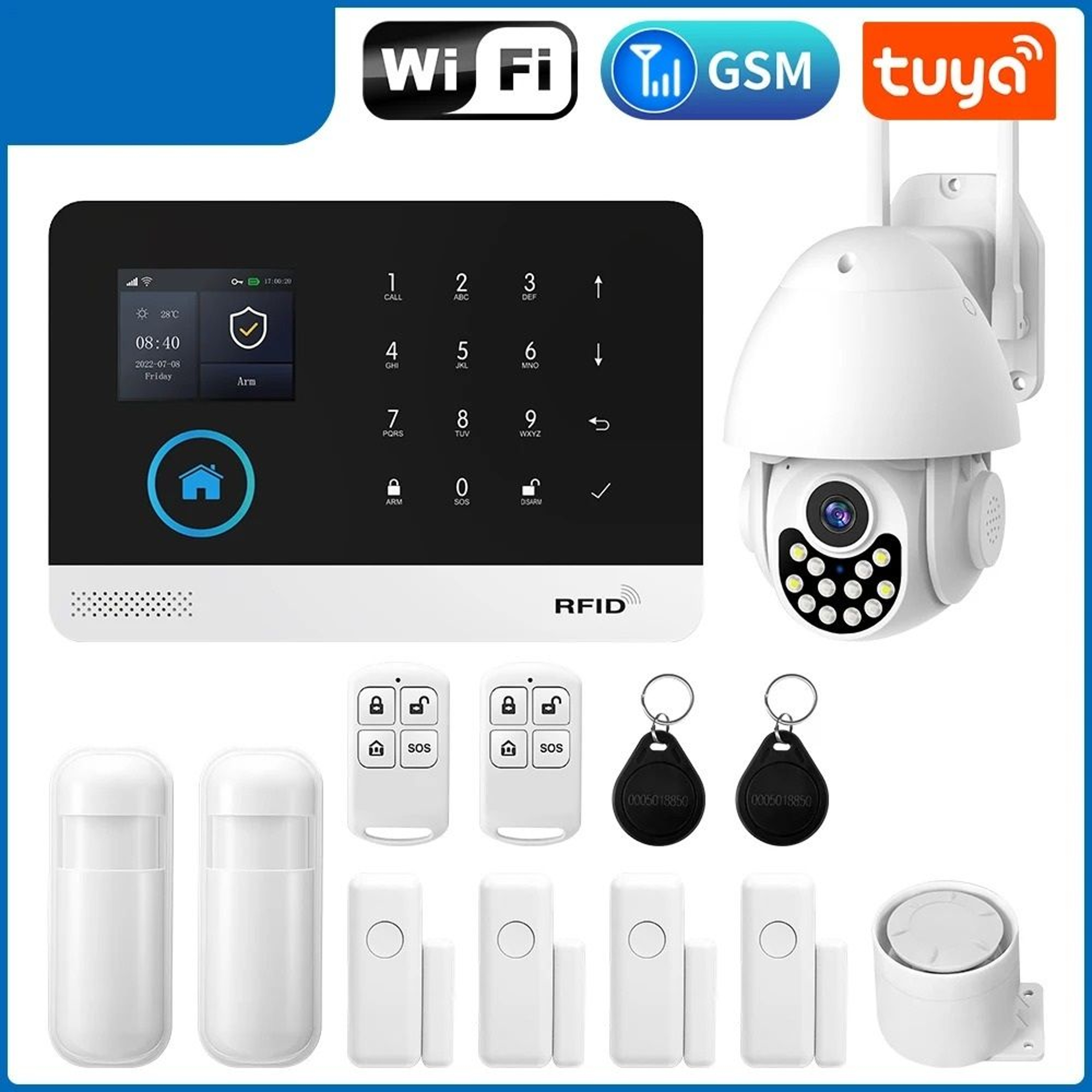 Smart Home Security System  WiFi  4G Wireless Alarm Kit With App Control 21
