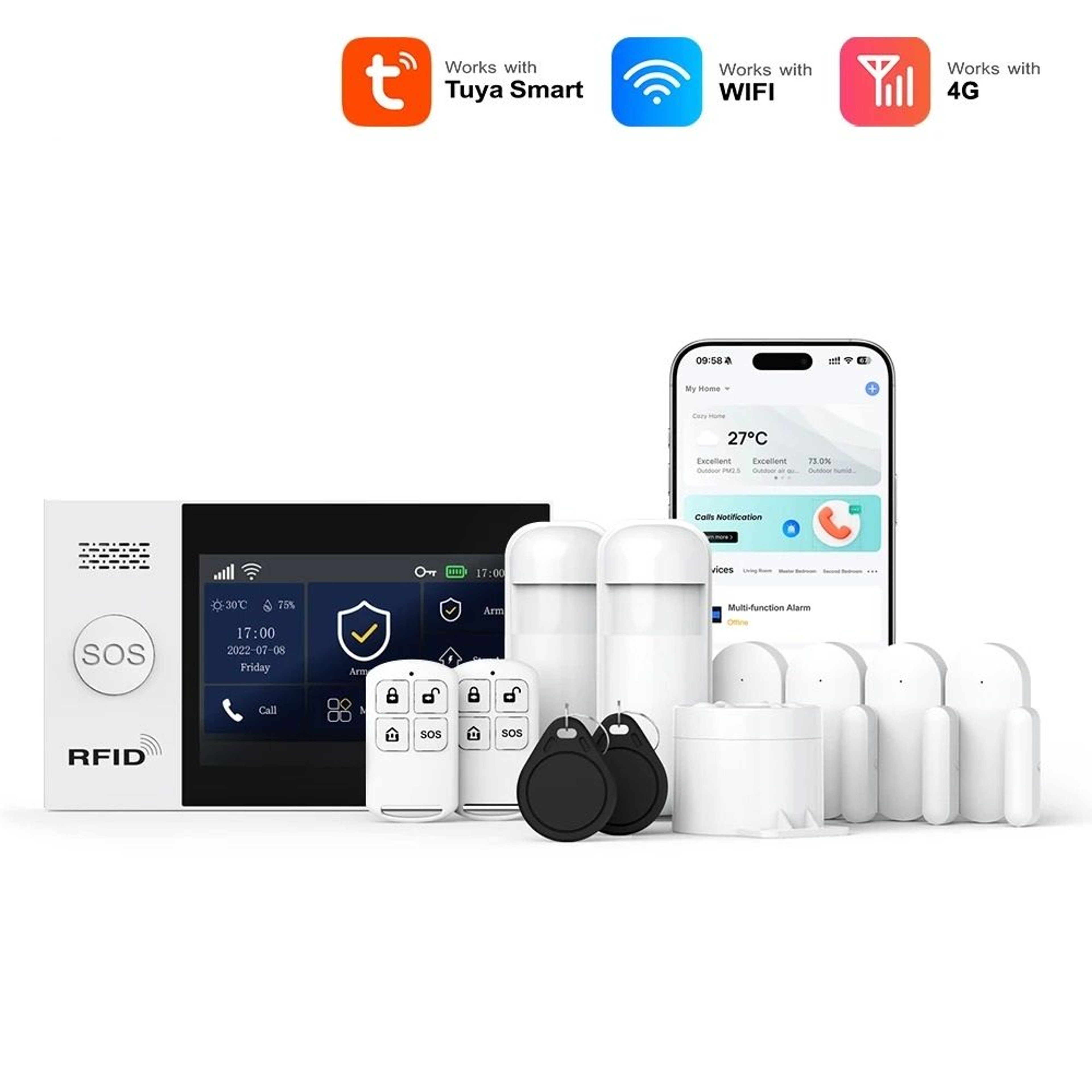 Ultimate 4G Smart Security Hub  43 Inch HD Touchscreen WiFi Alarm System 0