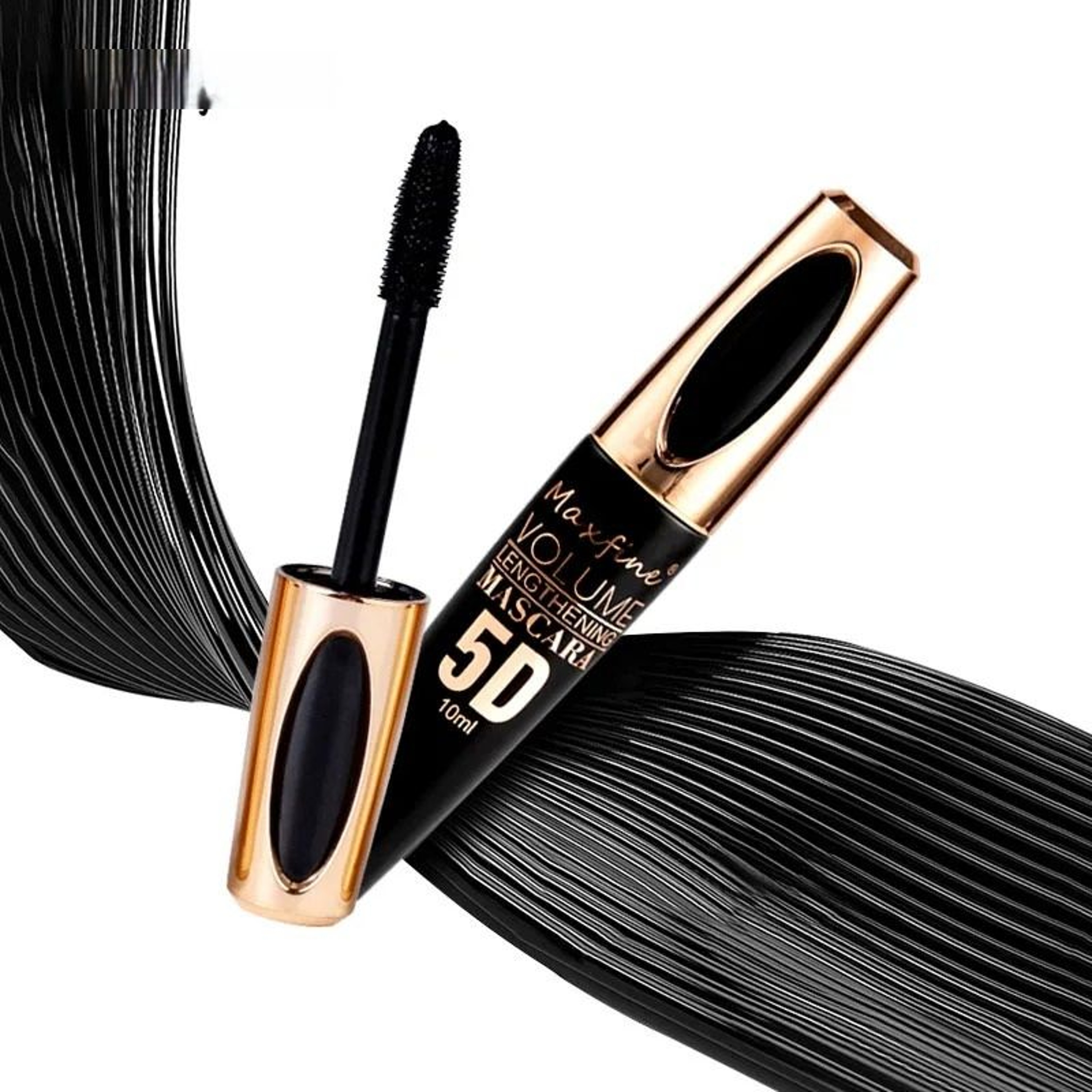 5D Silk Fiber Eyelash Mascara  Ultimate Length  Waterproof Volume 4