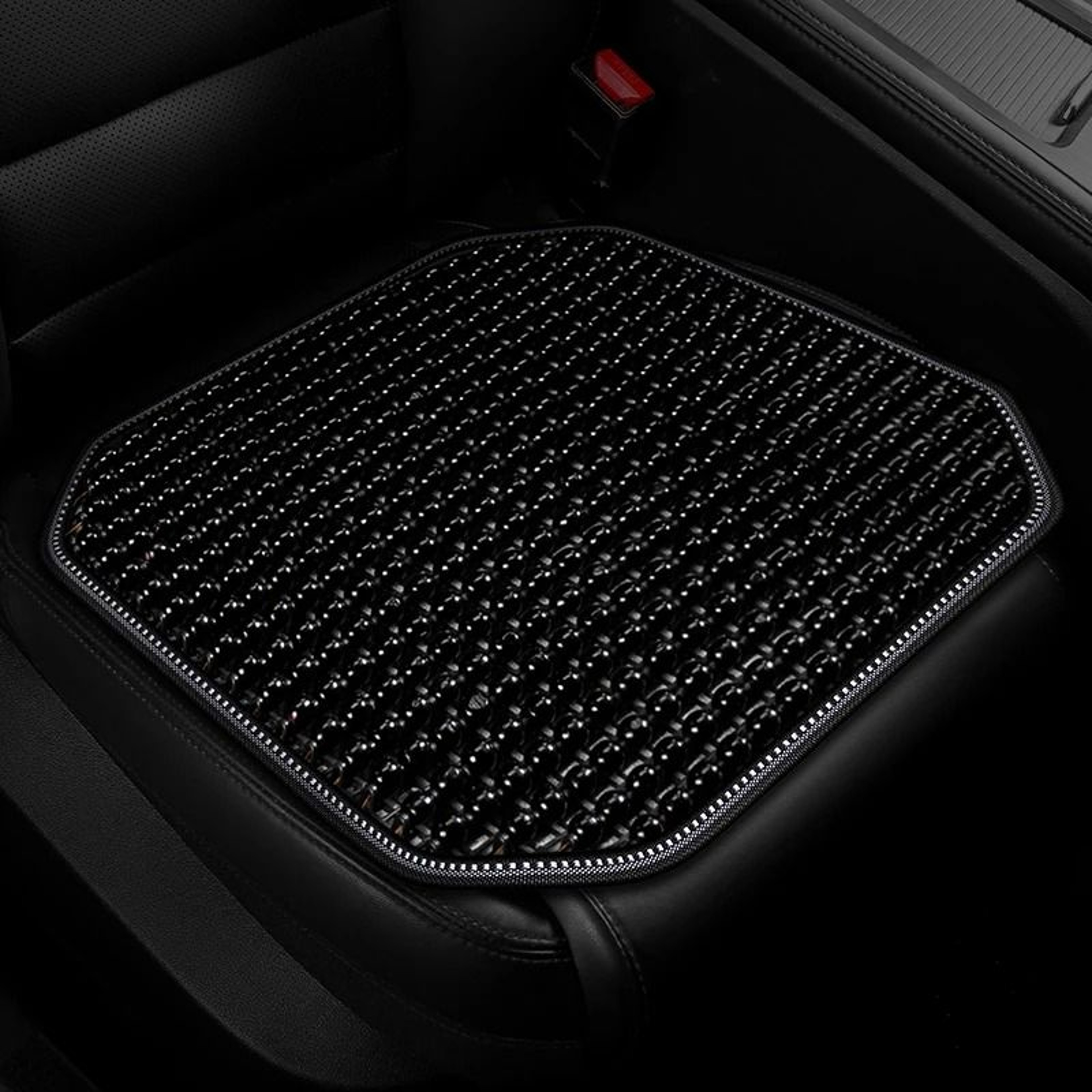 Natural Wooden Bead Cooling Seat Cushion  Breathable Massage Support For Car  Home 8