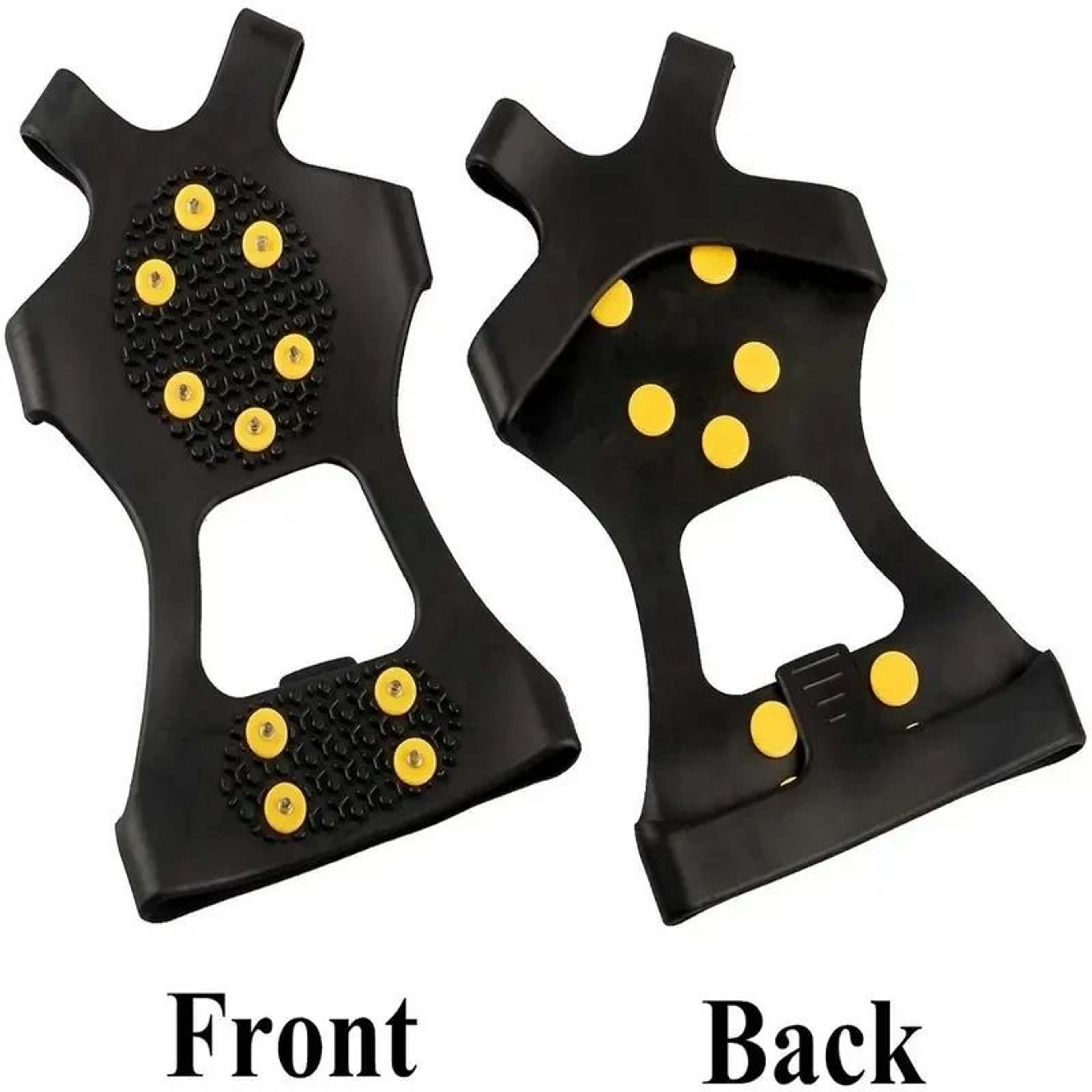 Universal 10Steel Stud Traction Crampons  AntiSlip Snow Grips  Ice Cleats For Boots And Shoes 3
