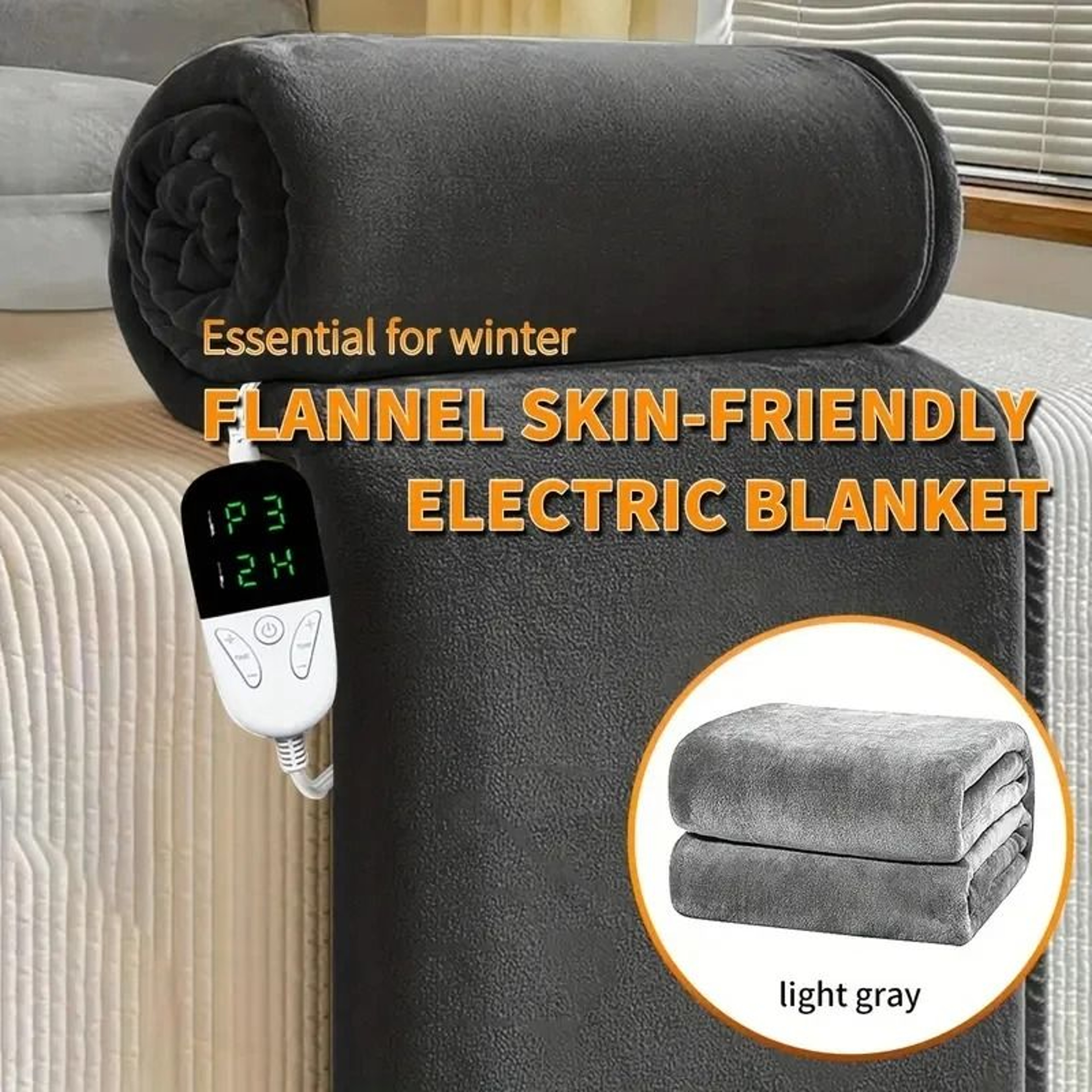 ExtraLarge Soft Heated Throw Blanket  6 Heat Levels  4Hour AutoOff Protection 1