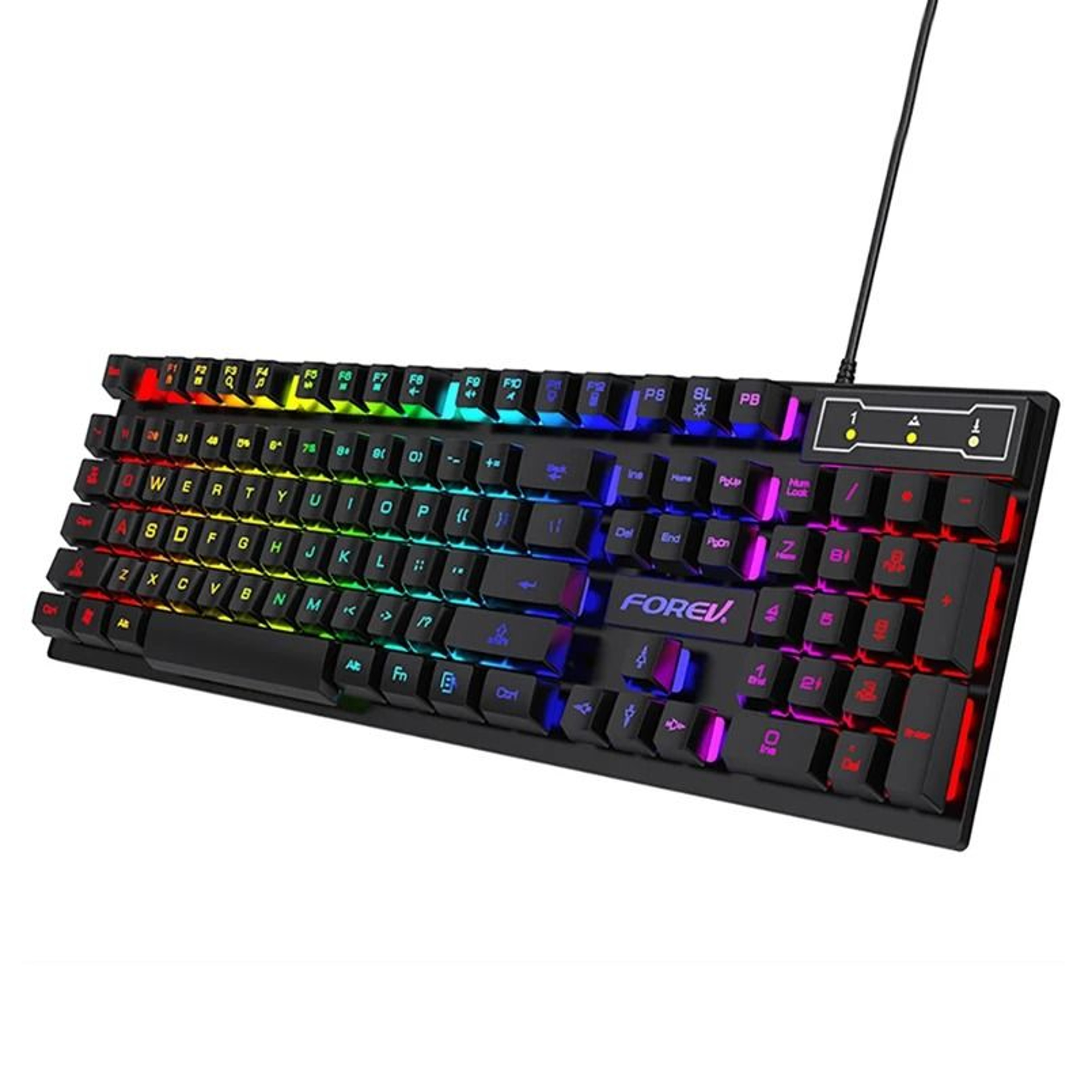 RGB Mechanical Feel Gaming Keyboard  104Key Standard USB Wired Desktop Keyboard 6