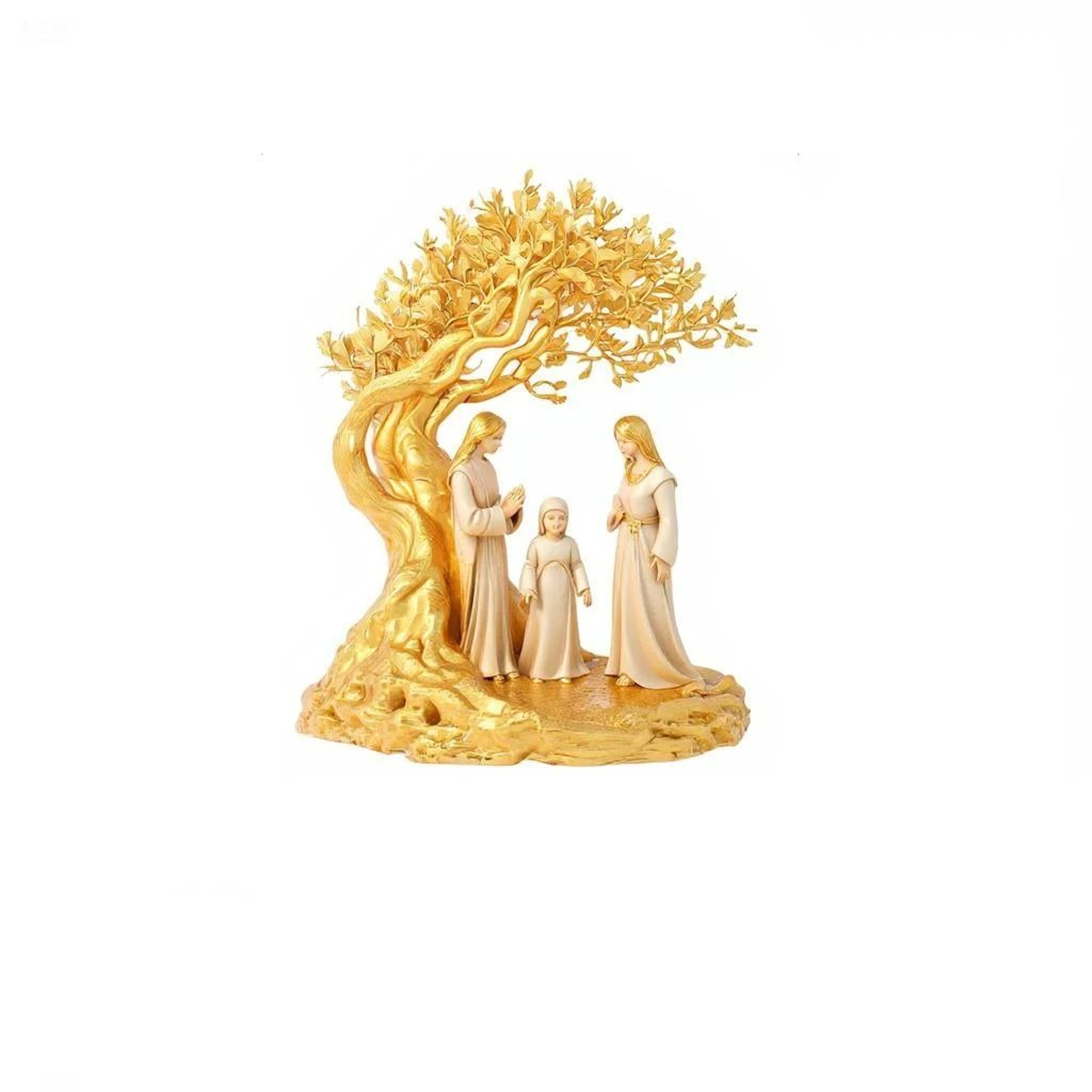 Prayer Under Moonlight Tree Decoration  Religious  Cultural Inspired Desktop Artwork 6