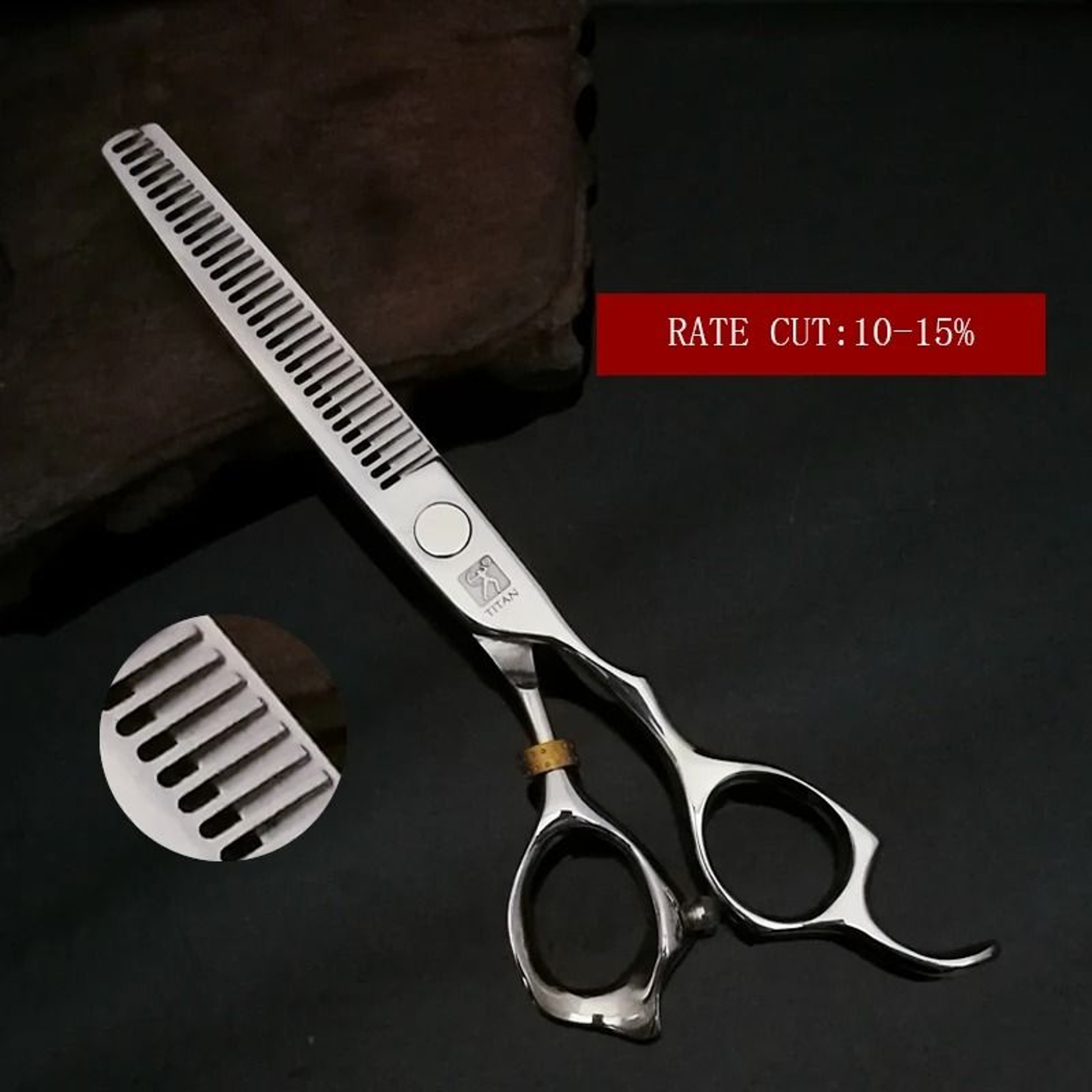 Professional 3D Hairdressing Shears  Precision Barber Cutting Scissors 8