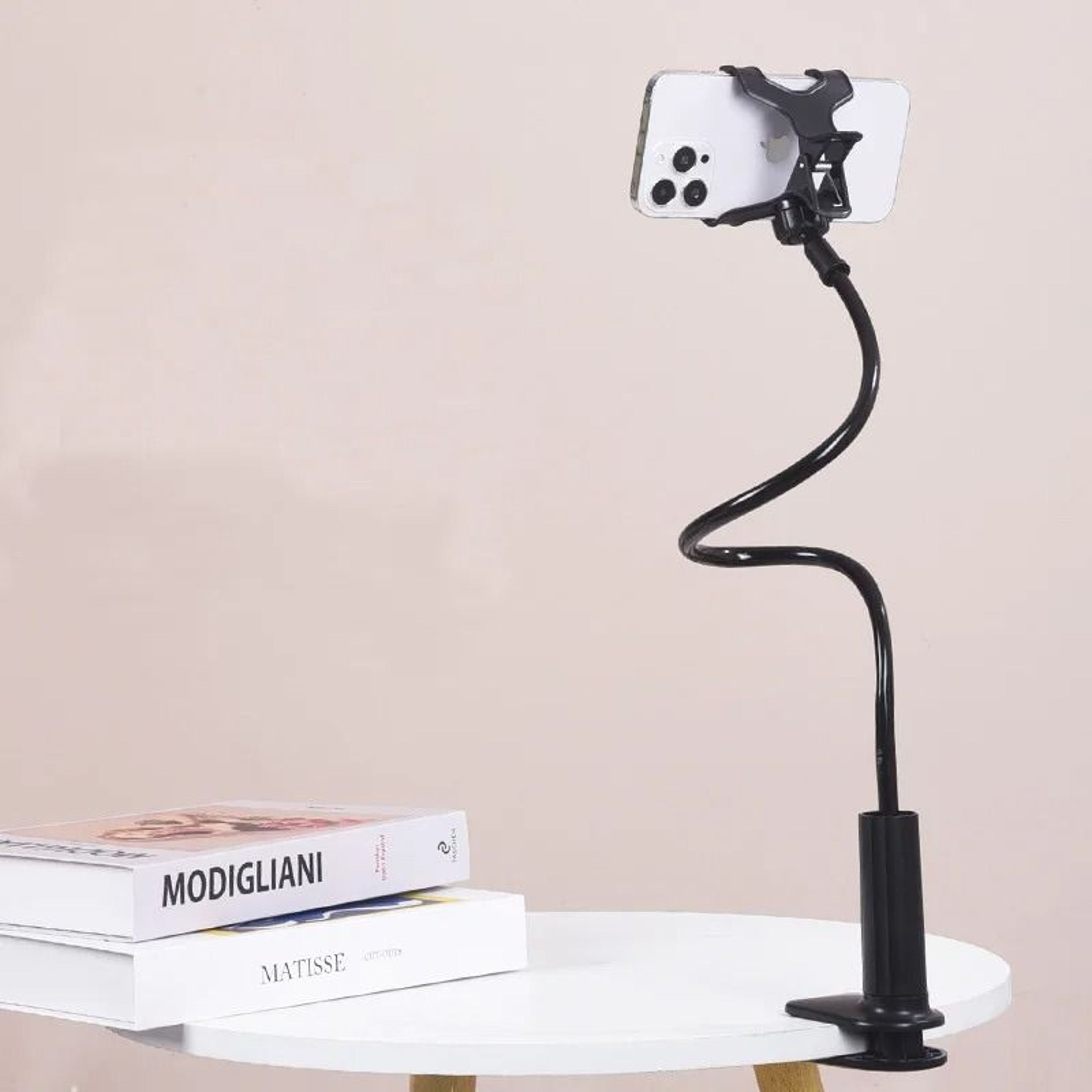 Flexible Gooseneck Phone Bracket  Universal Lazy Person Bedside  Desktop Clamp 7