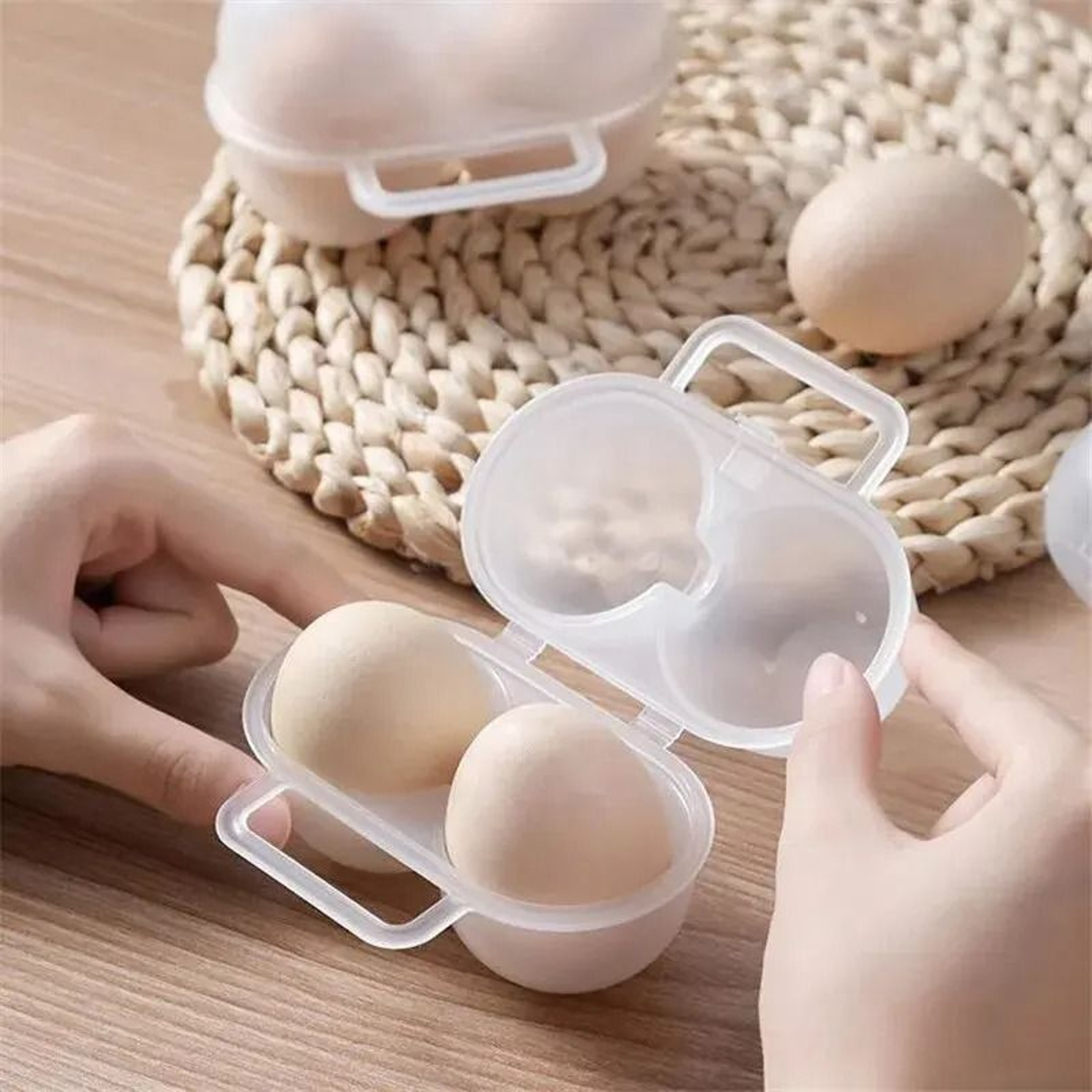 2Cell Outdoor Portable Egg Box  ShockAbsorbing  AntiDrop Storage 0