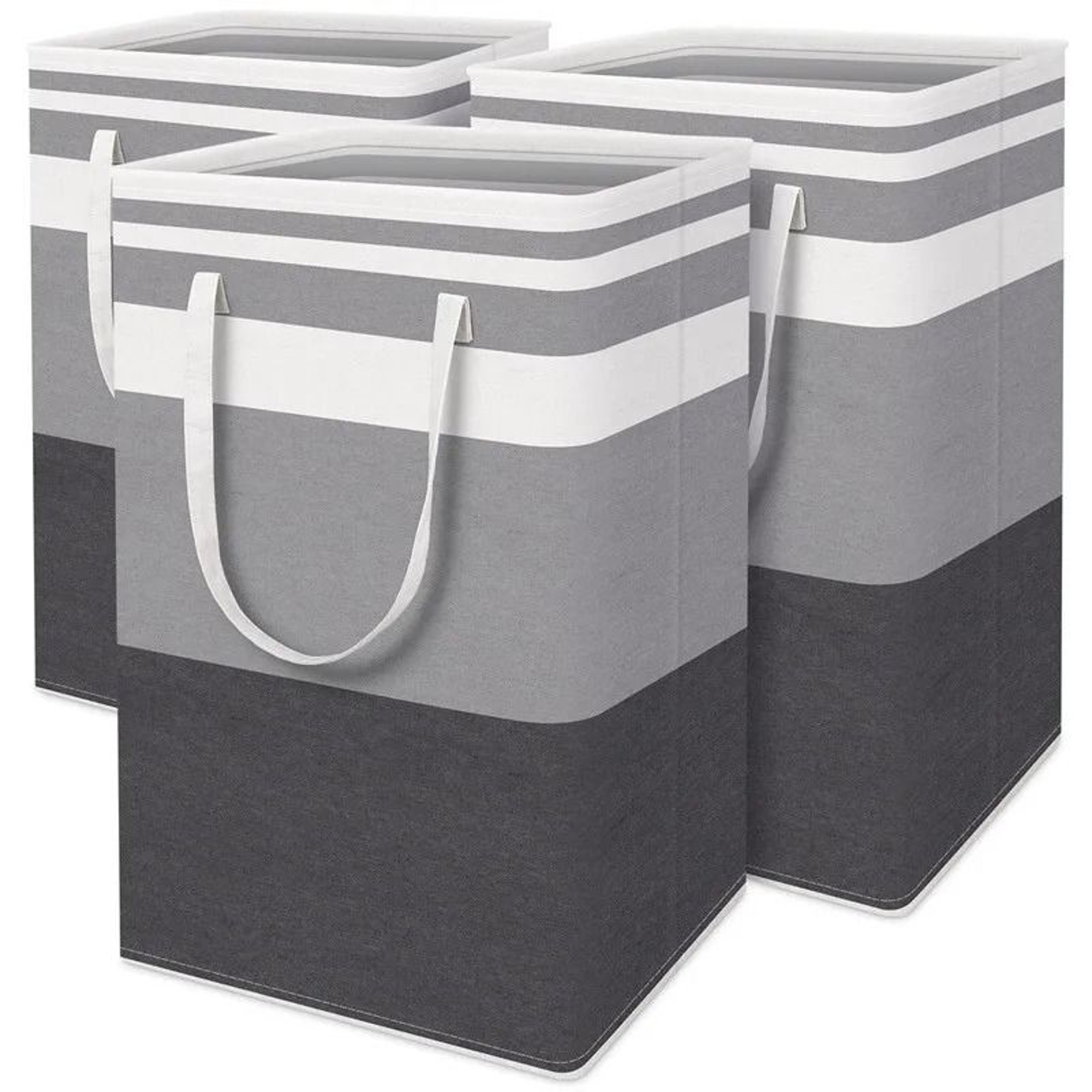 Large Capacity Cotton Linen Laundry Basket  Waterproof Foldable Storage Bag 0