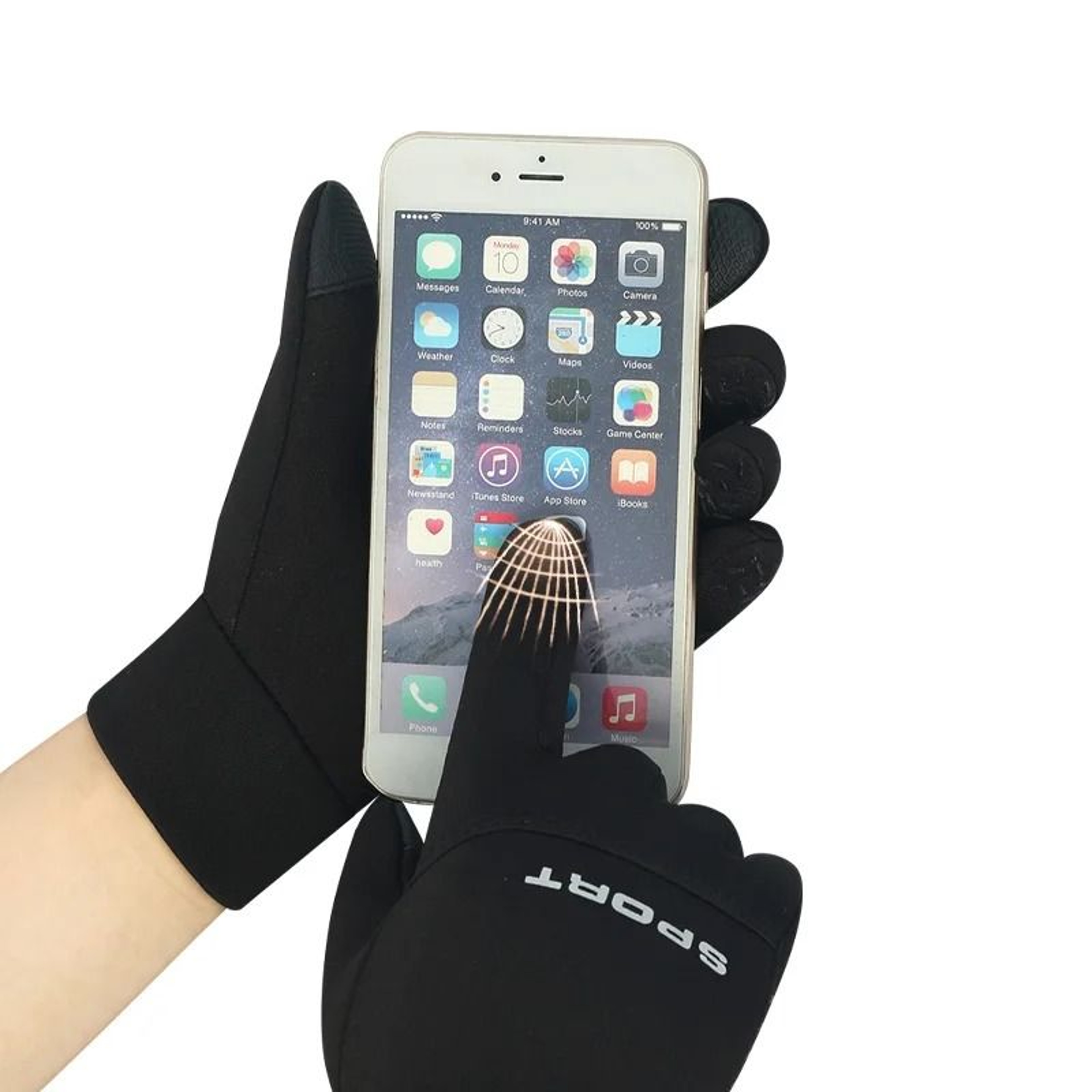 Thermal Football  Outdoor Sports Gloves  Waterproof HighDensity Nylon Grip 1