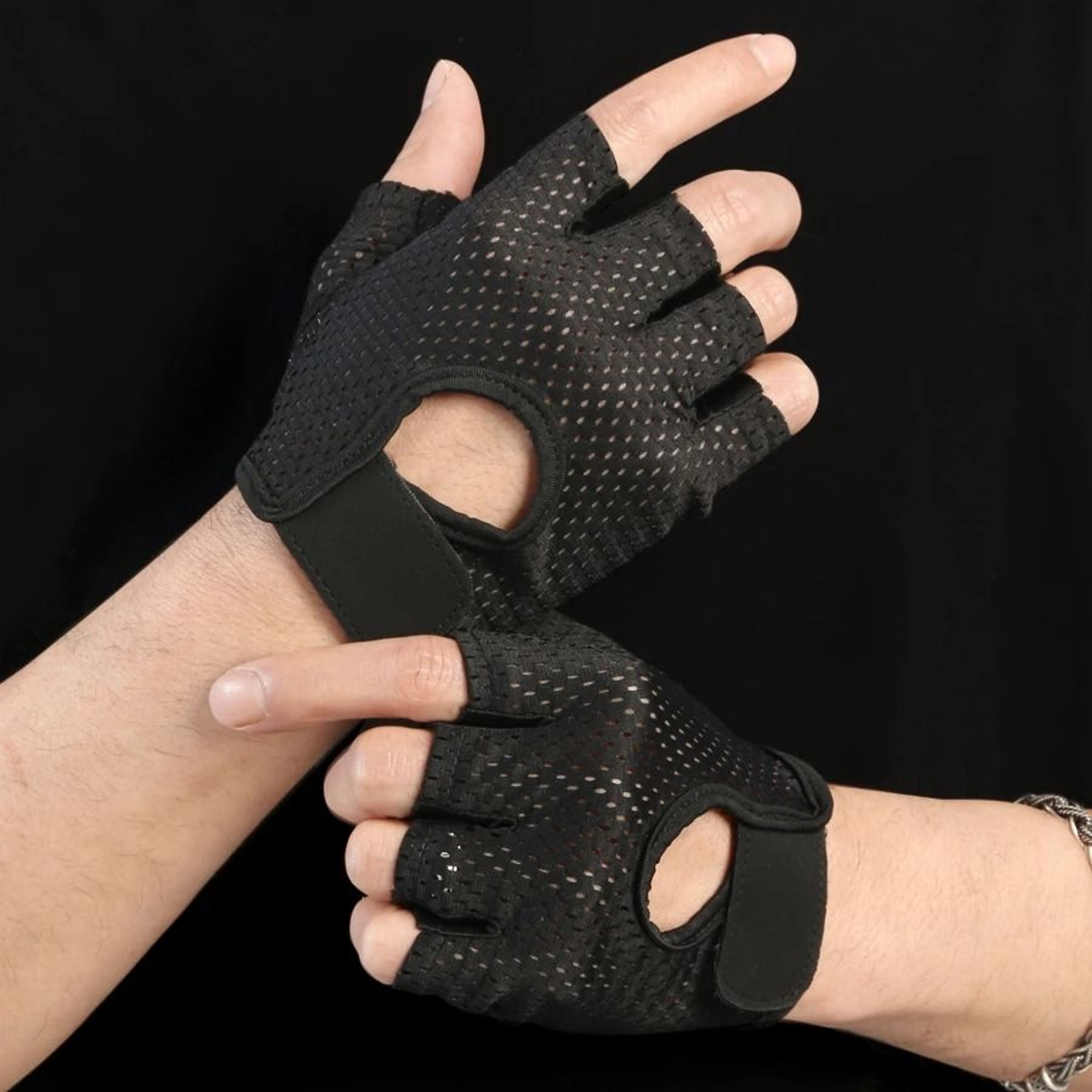 Summer HalfFinger Performance Gloves  Ice Silk Breathable Fitness  Cycling Mitts 0