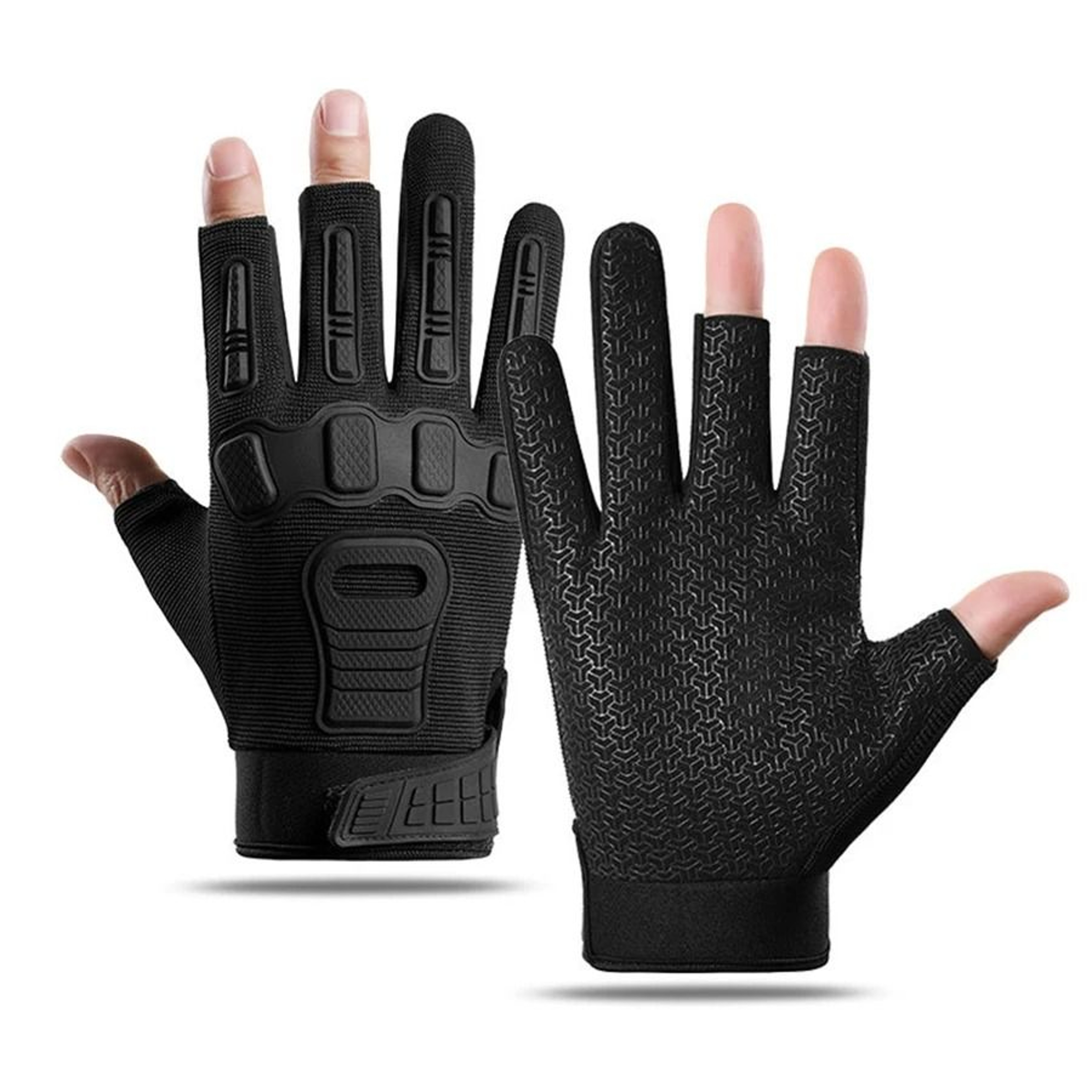 Tactical Fingerless Gloves  Outdoor Climbing  Training AntiSlip Protection 7