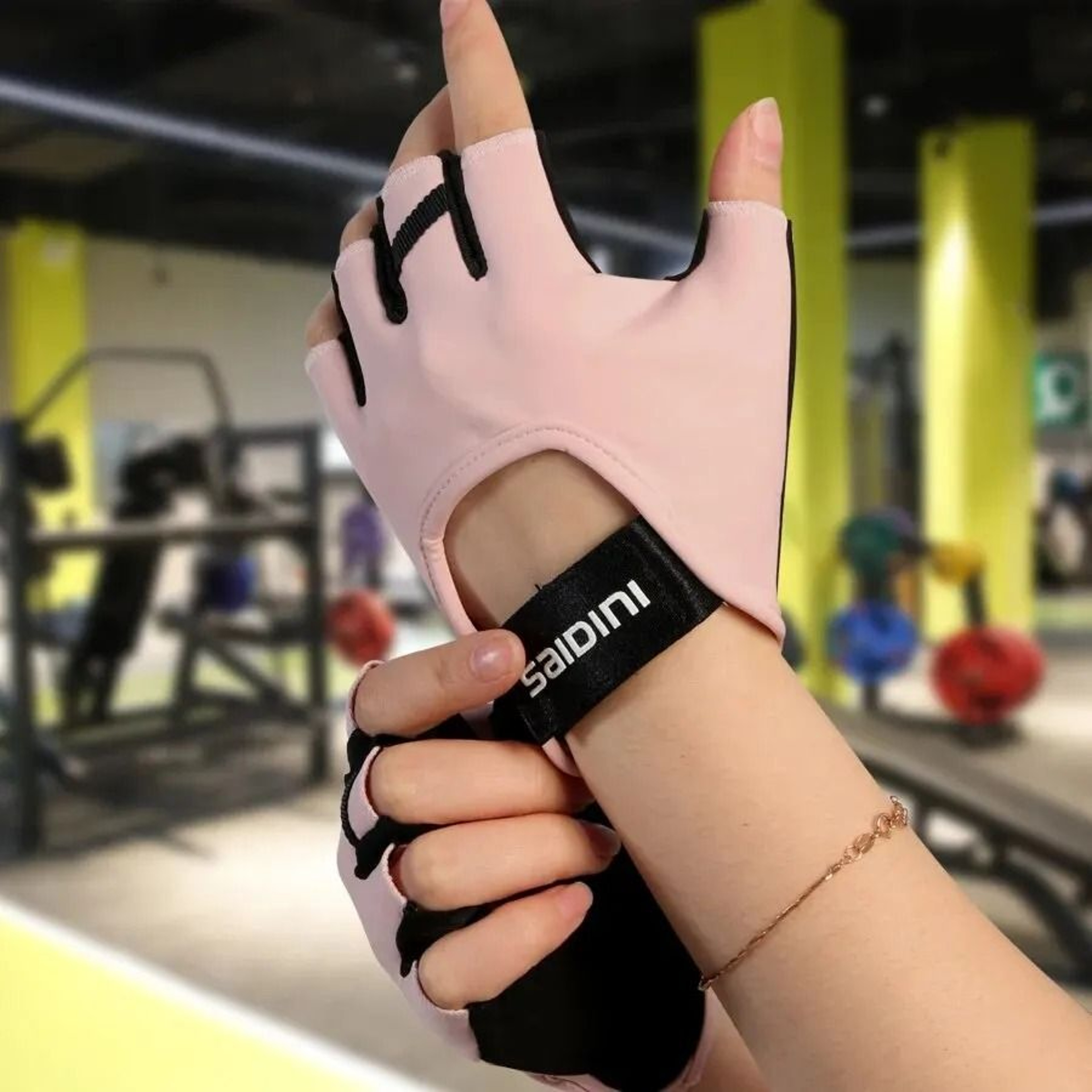 Womens HalfFinger Sports Gloves  AntiSlip  ShockAbsorbing Fitness Gear 6