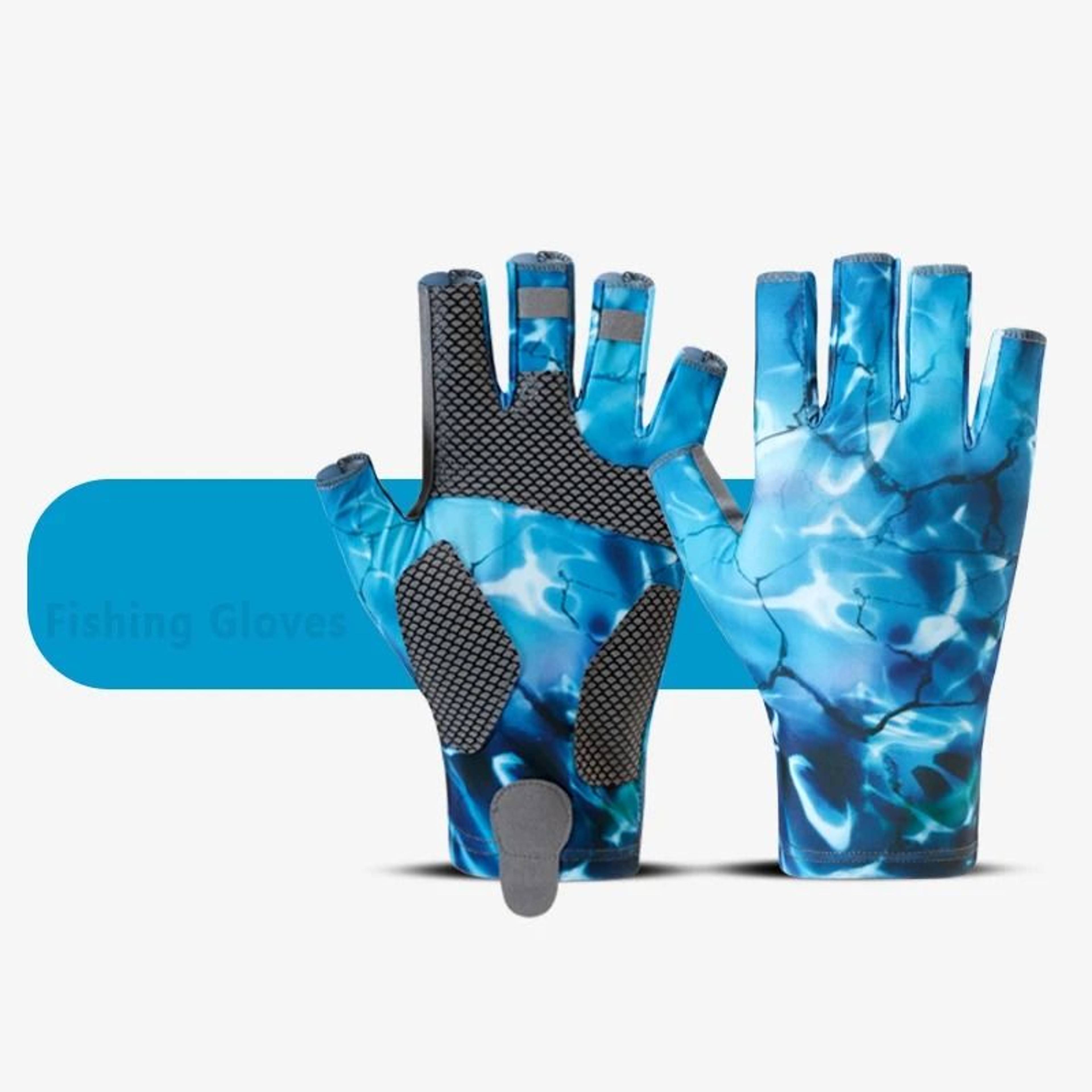Summer Fishing Gloves  HalfFinger AntiSlip  QuickDrying Sun Protection 9