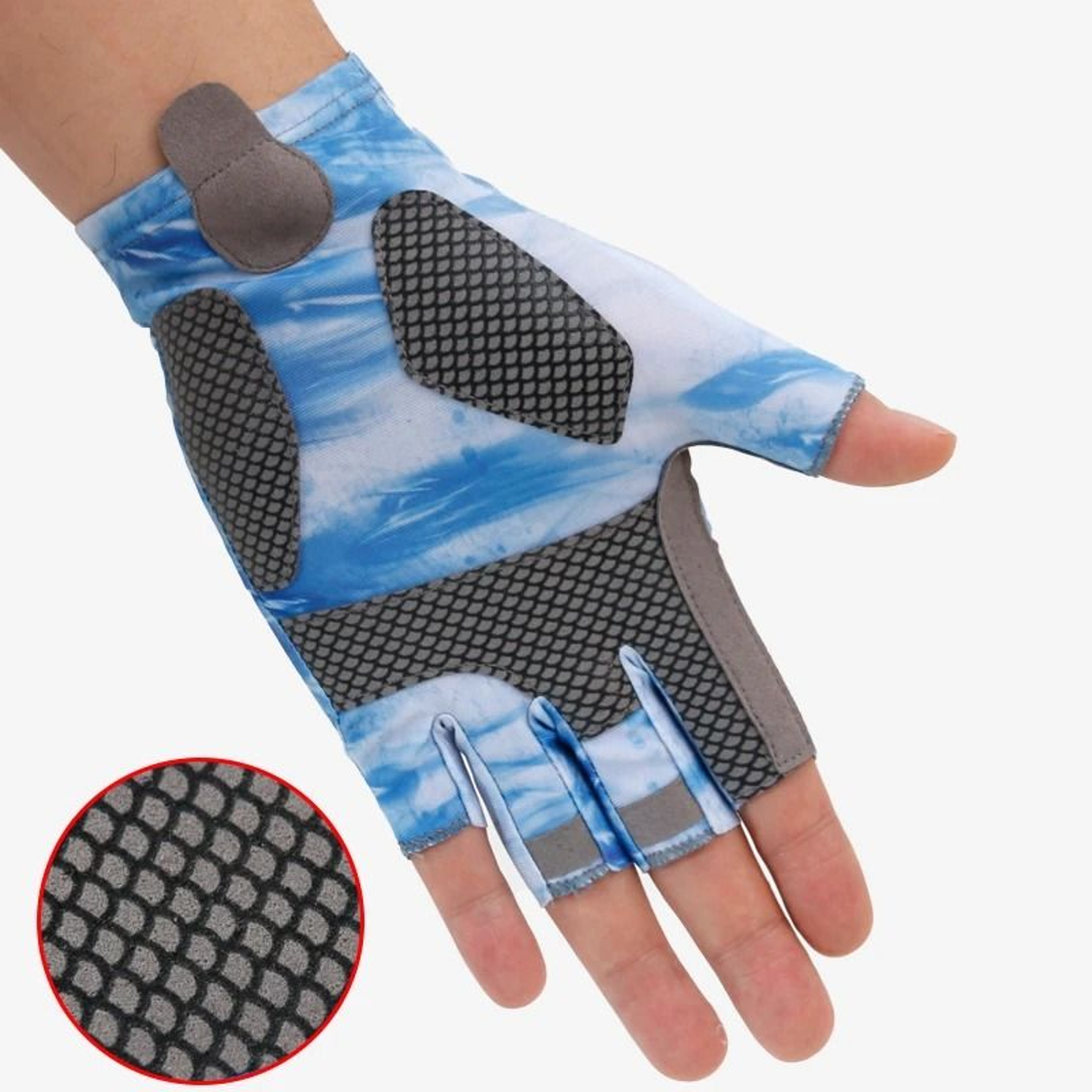 Summer Fishing Gloves  HalfFinger AntiSlip  QuickDrying Sun Protection 1