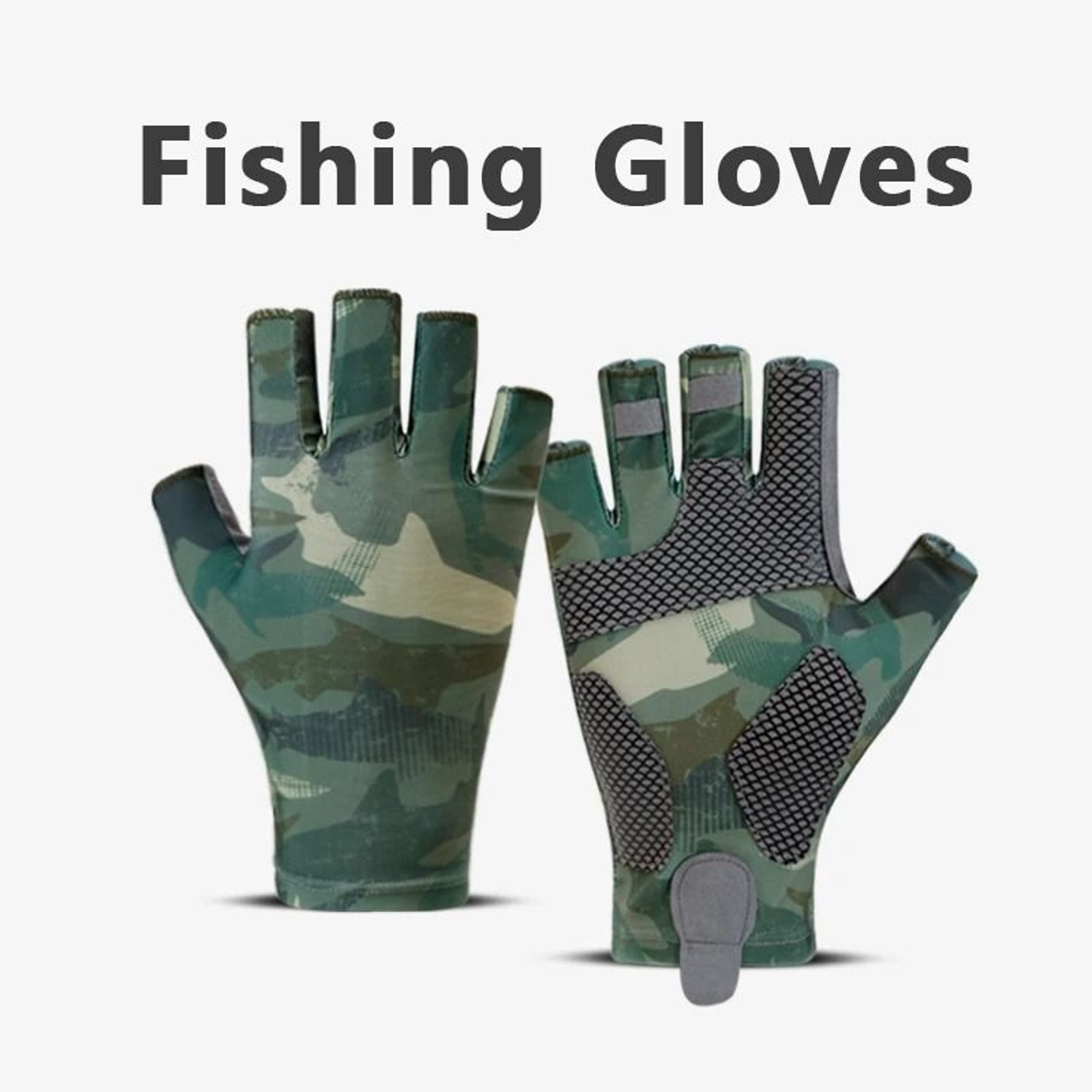 Summer Fishing Gloves  HalfFinger AntiSlip  QuickDrying Sun Protection 2