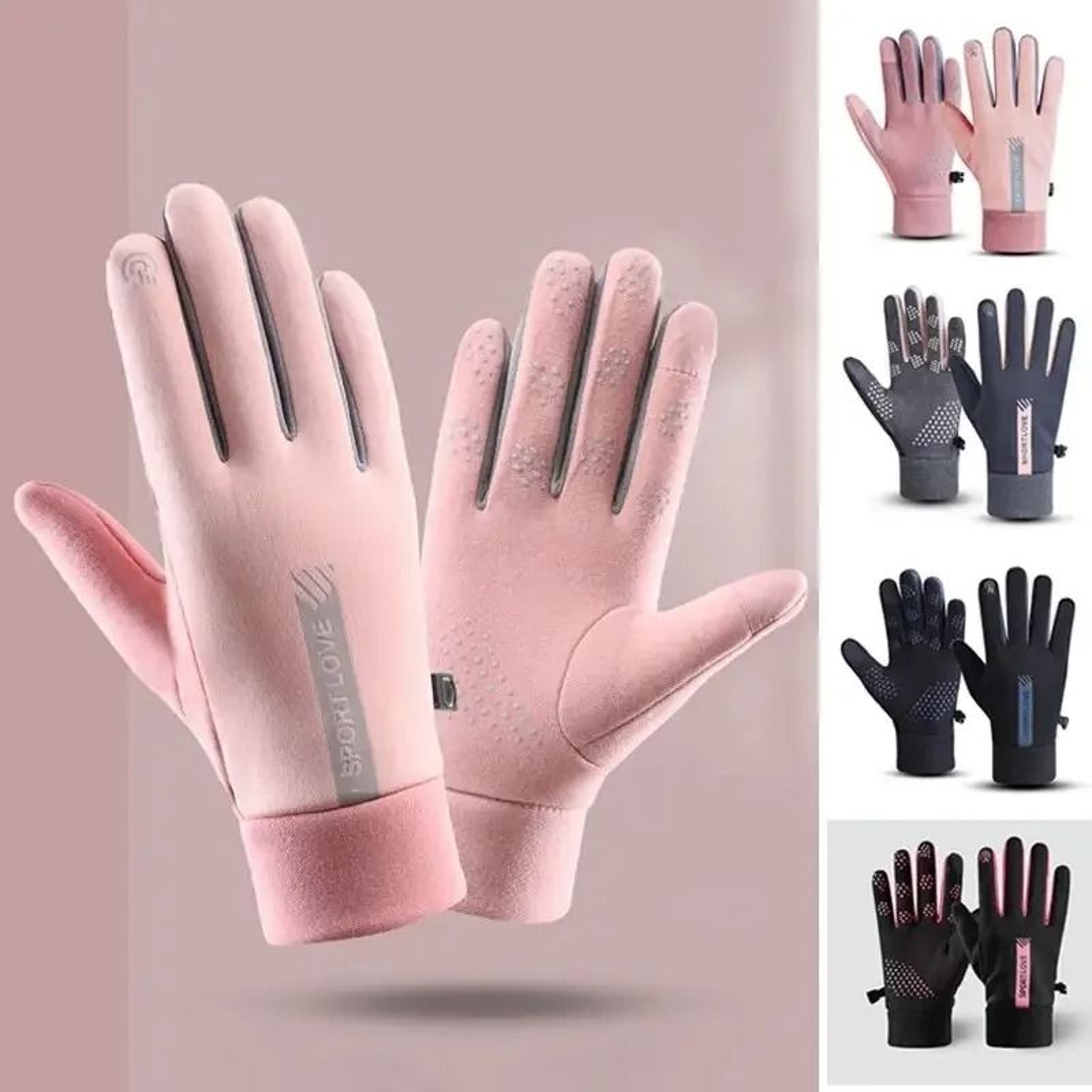 Autumn  Winter Thermal Sports Gloves  Waterproof  WindResistant Cycling Gear 0
