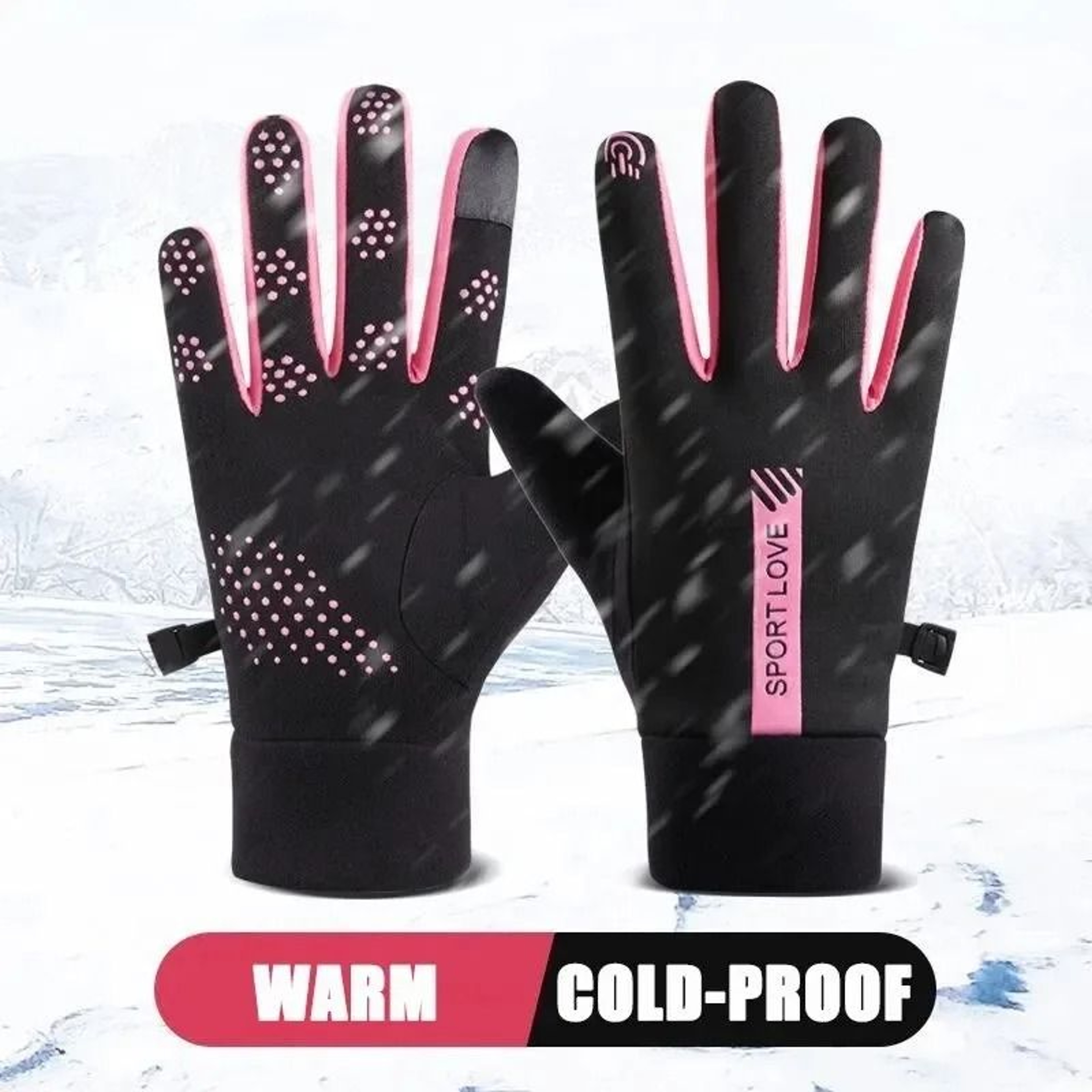 Autumn  Winter Thermal Sports Gloves  Waterproof  WindResistant Cycling Gear 1