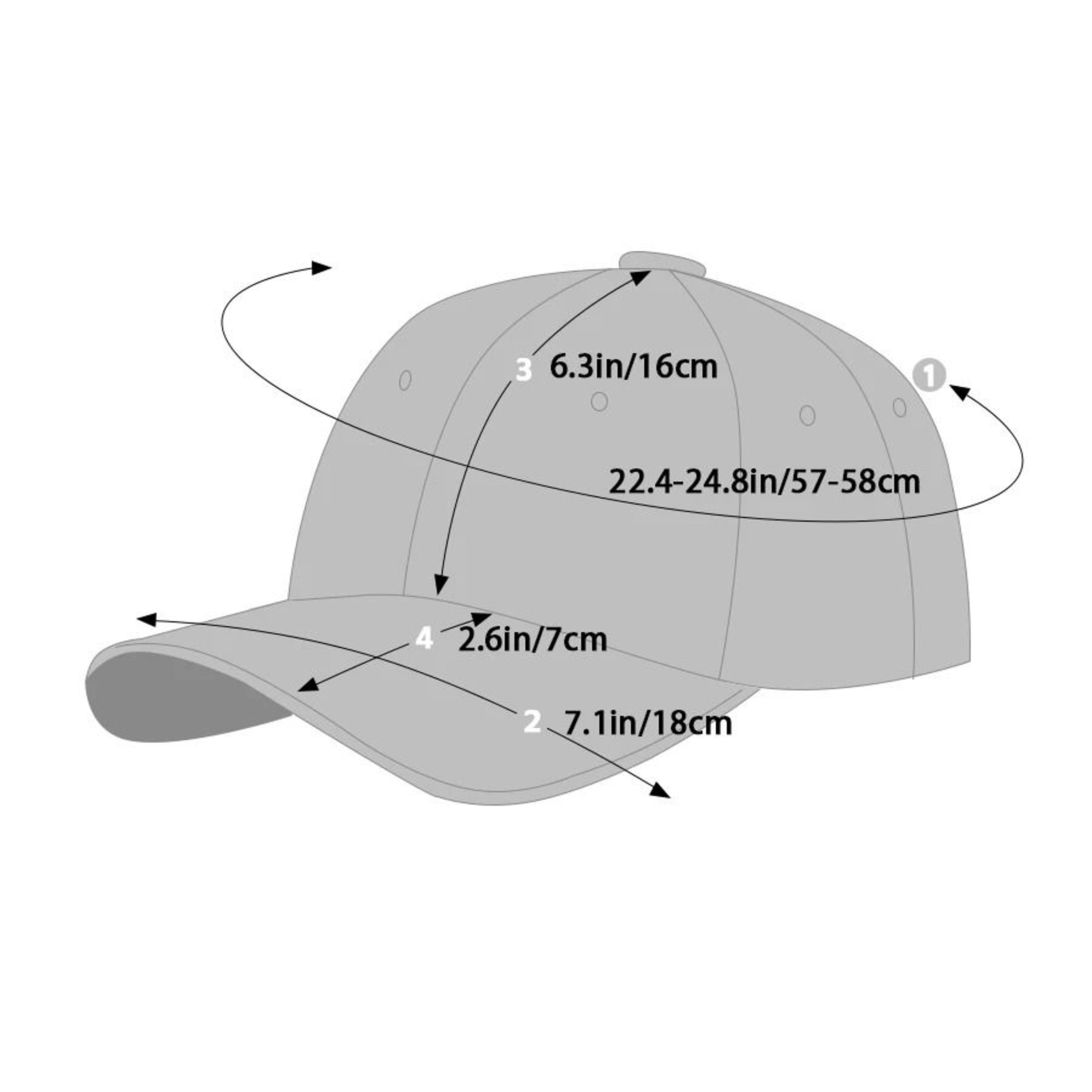 Fun Flare Performance Baseball Hat With Integrated Hair 4