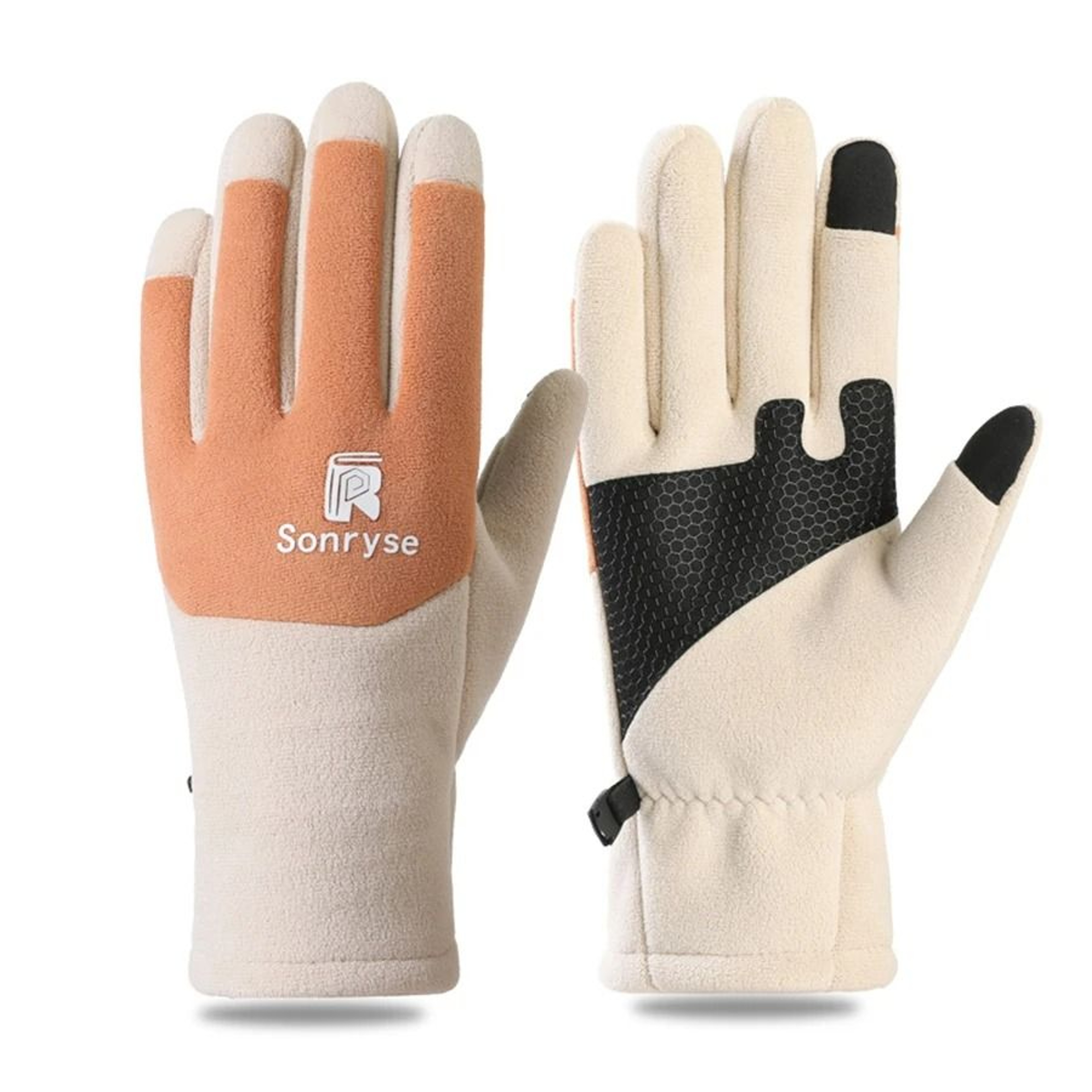 Thermal Fleece Windproof Outdoor Cycling Gloves 9