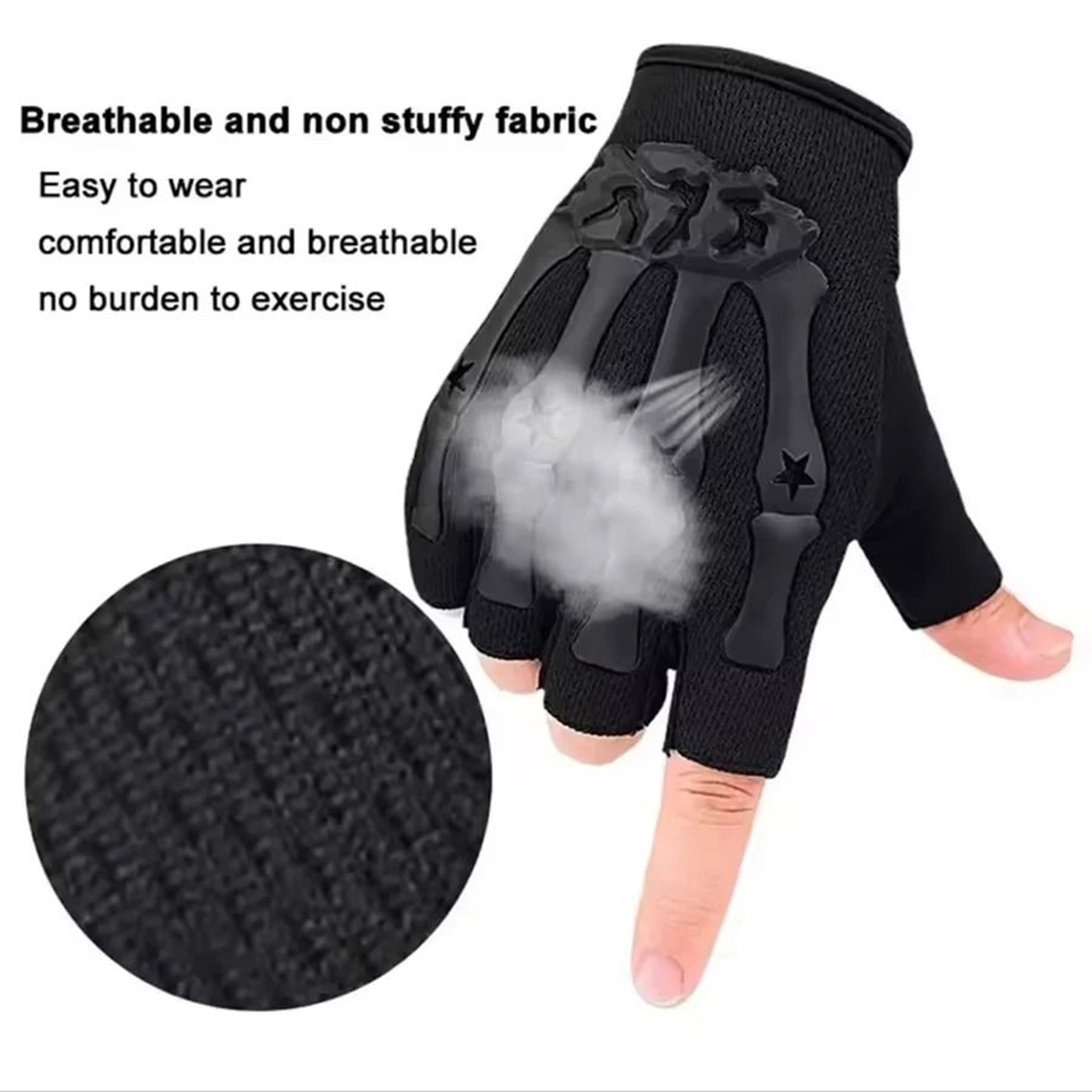 Skeleton Performance HalfFinger Tactical Sports Gloves 3