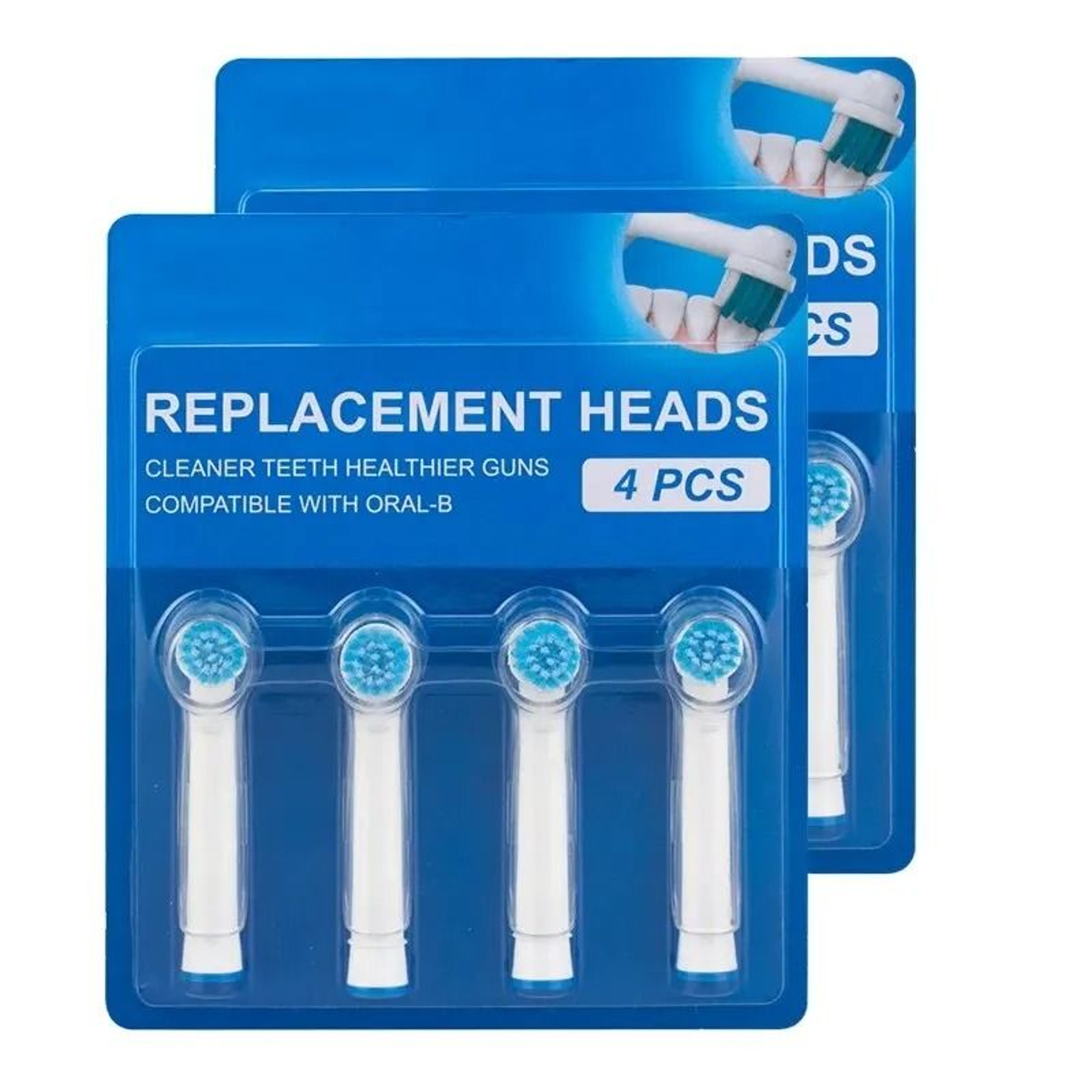 Universal Precision Clean Replacement Brush Heads For OralB  8Piece Value Pack 6