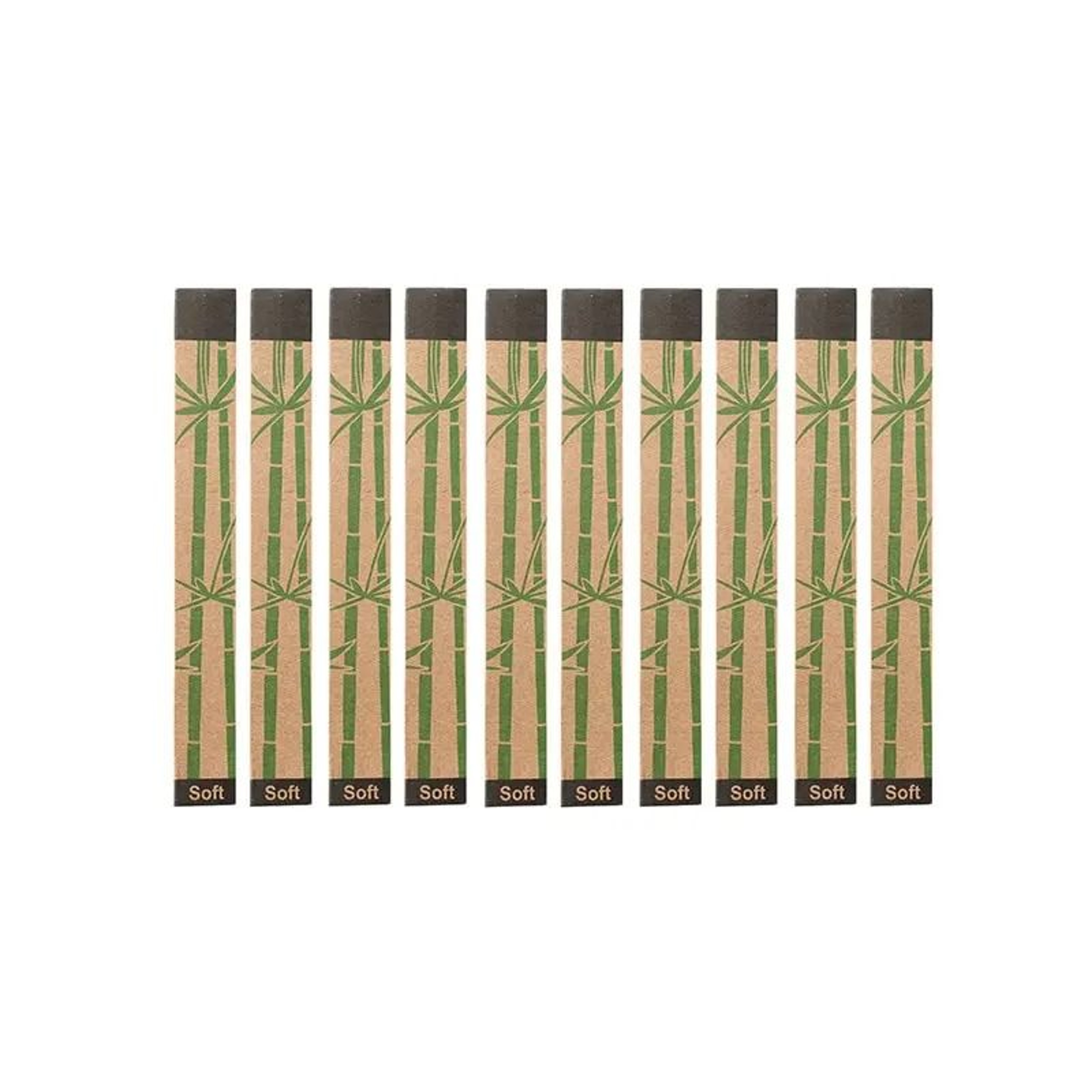 Natural EcoFriendly Bamboo Toothbrush Set Colorful 10Piece Value Pack 6