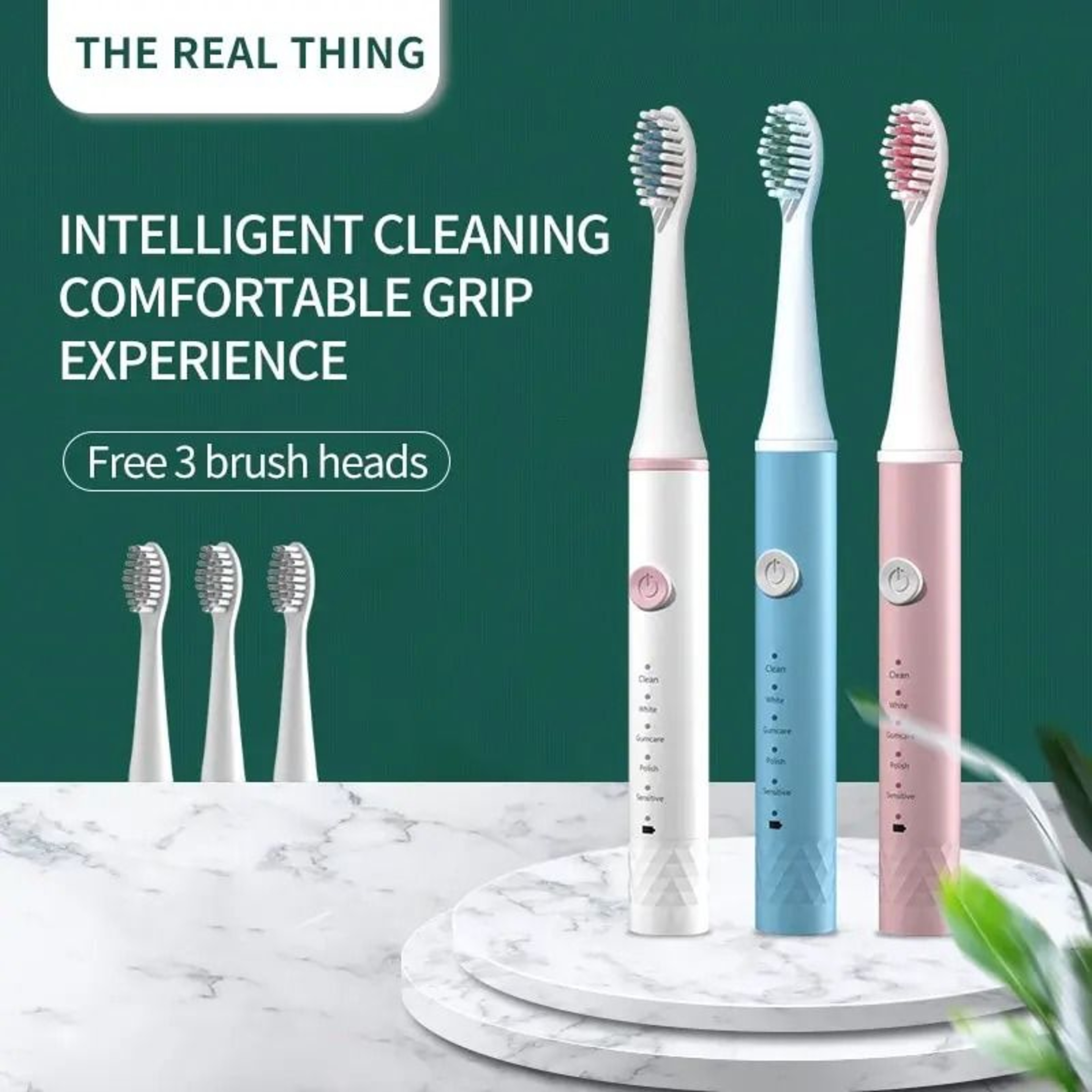 Ultrasonic HighPower Waterproof Electric Toothbrush With 40000 StrokesMinute 1