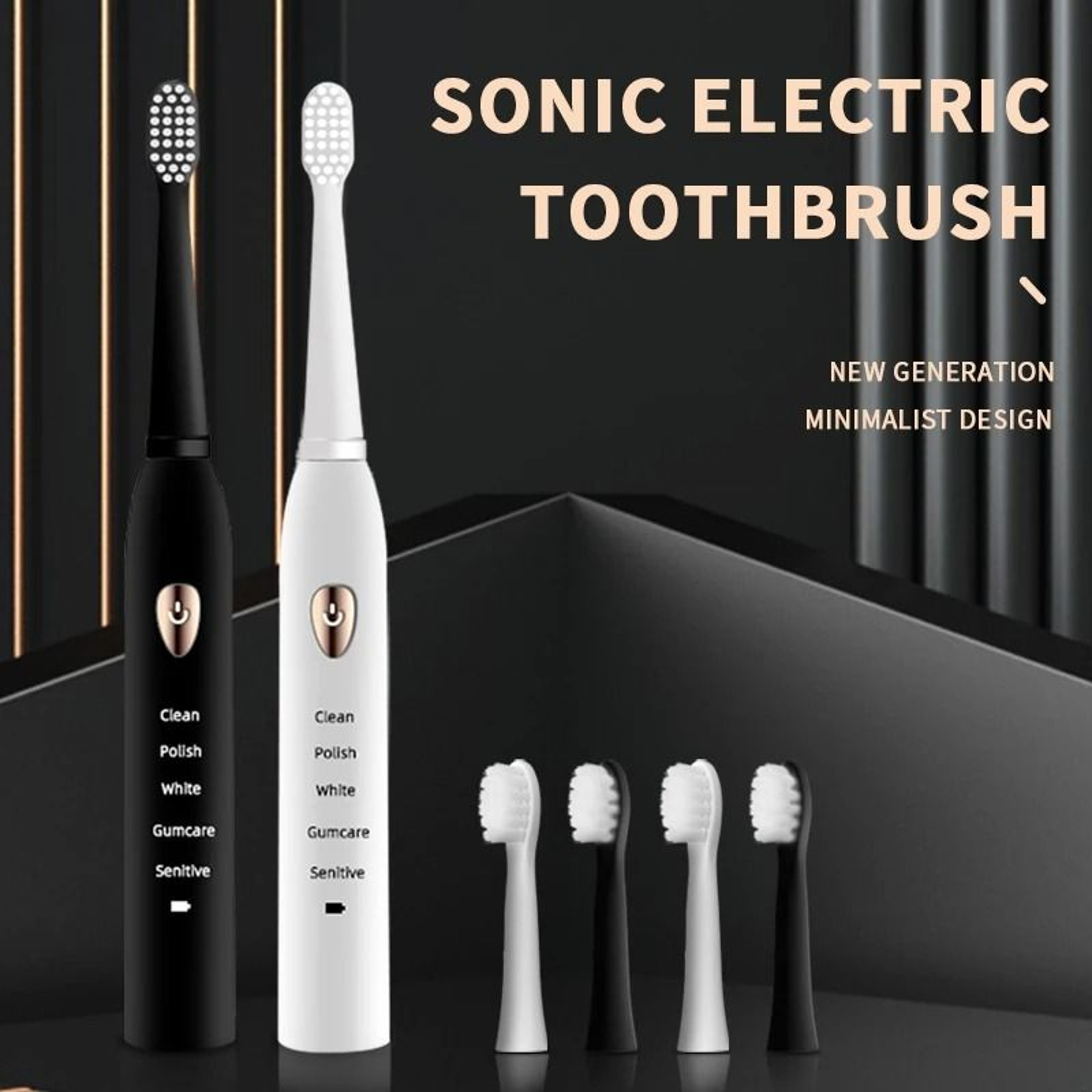 ProLevel Acoustic Sonic Toothbrush  34000 SPM Waterproof Dental System 0