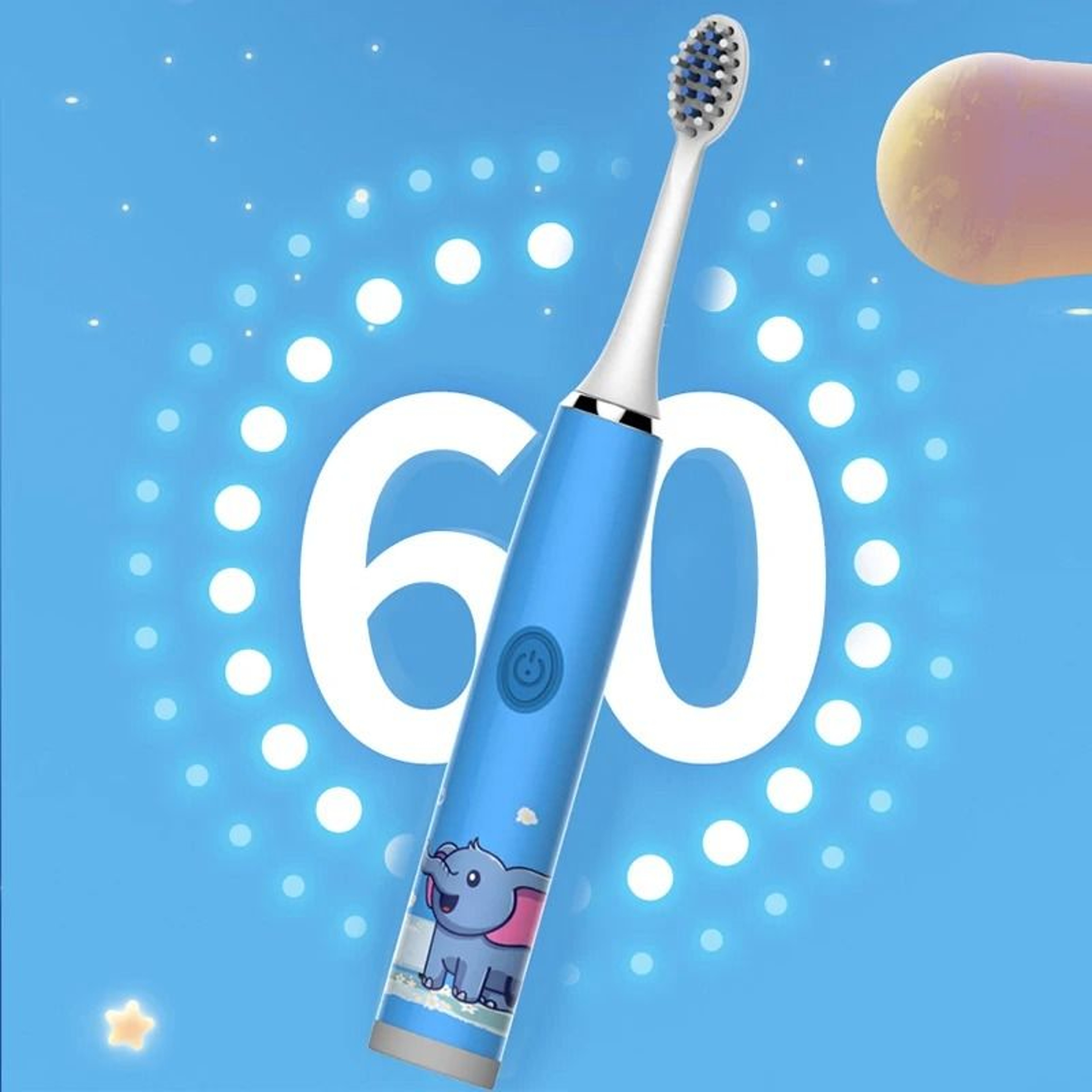 Childrens Sonic Electric Toothbrush  Colorful Cartoon Design For Kids  USB Rechargeable  Waterproof 2