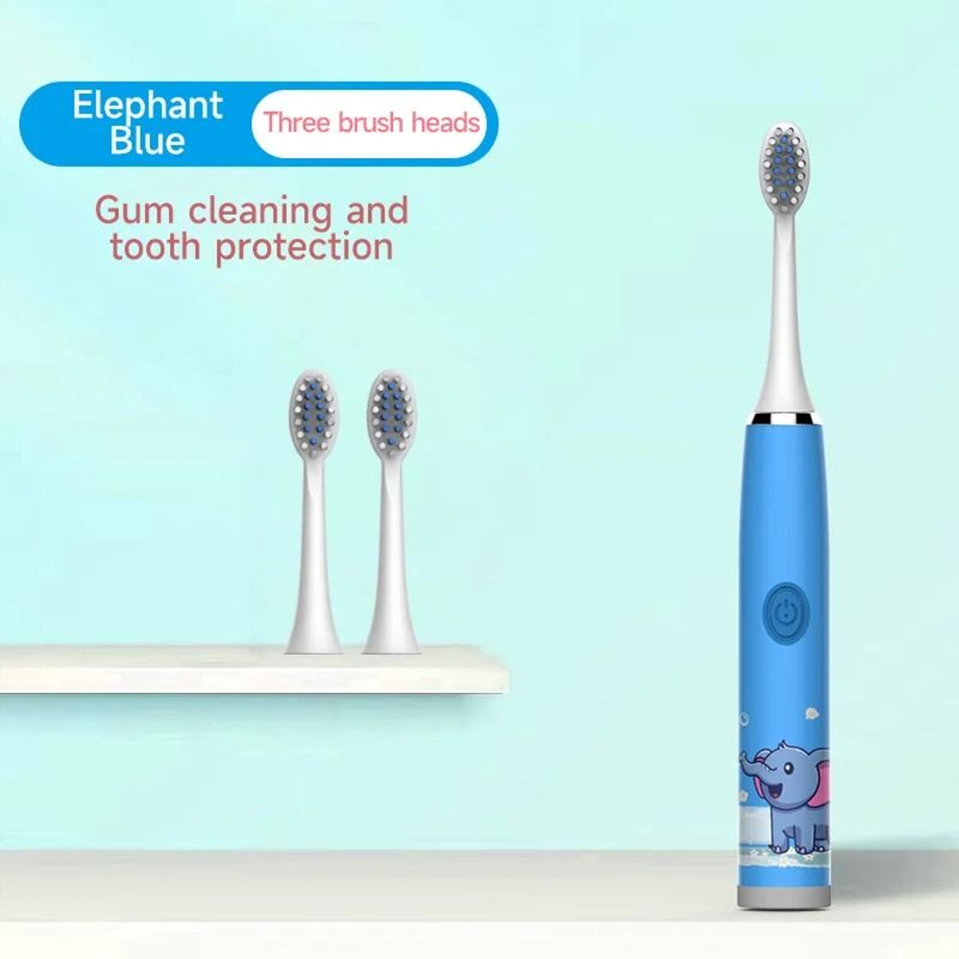 Childrens Sonic Electric Toothbrush  Colorful Cartoon Design For Kids  USB Rechargeable  Waterproof 6
