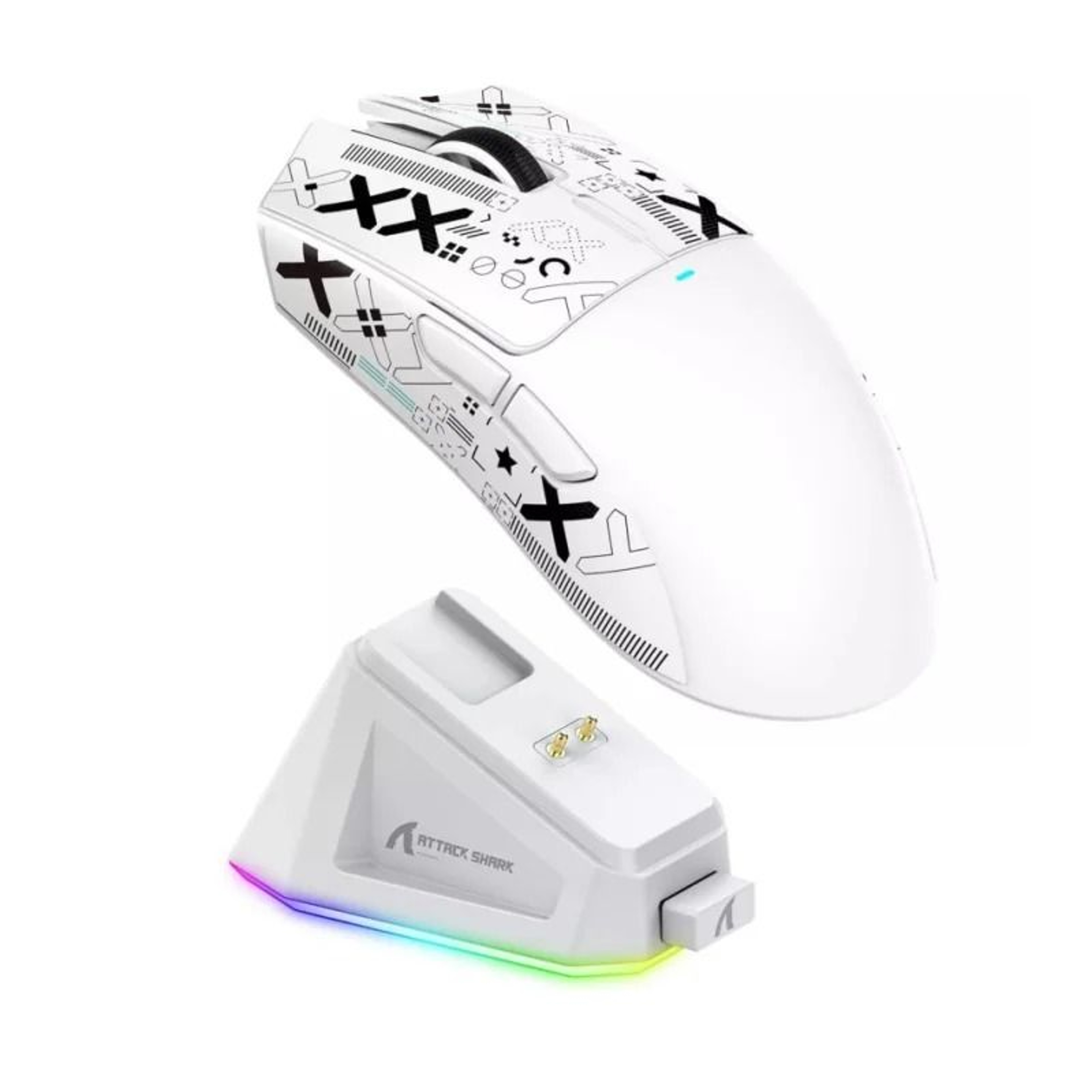 Ultralight TriMode Wireless Gaming Mouse  22K DPI  RGB Magnetic Charging Dock 6