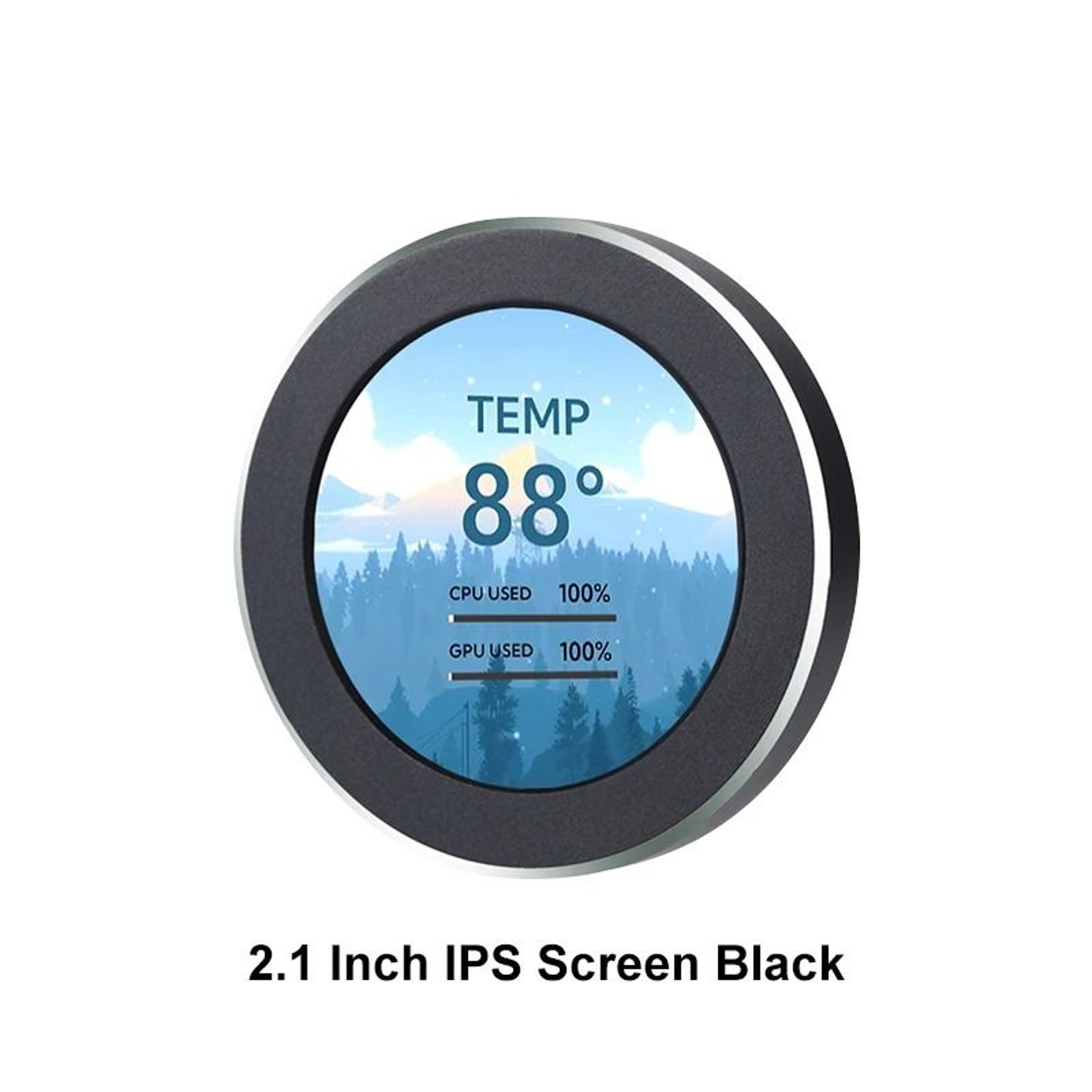 IPS Round Secondary PC Display  RealTime CPU GPU  RAM Monitoring Screen 6