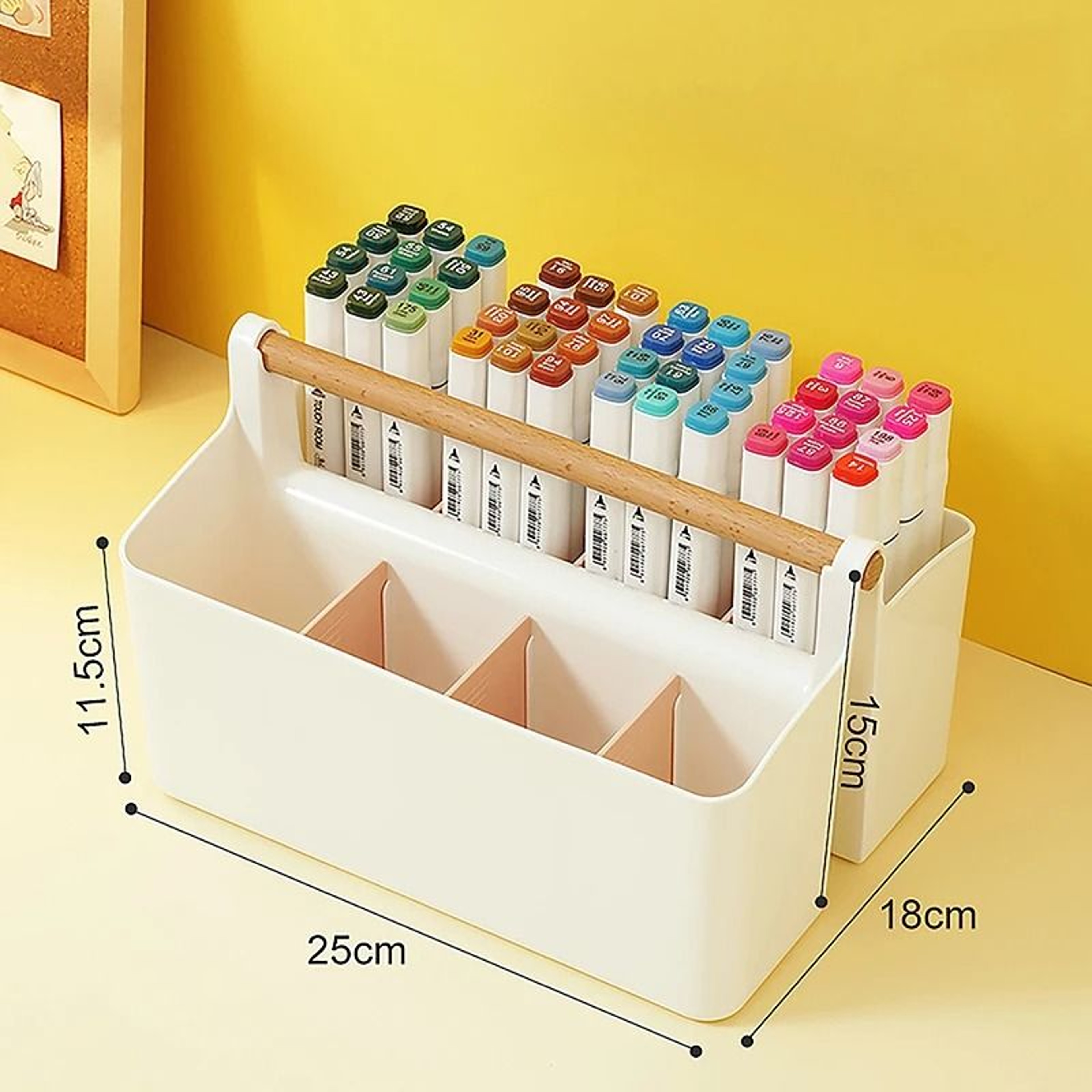 Multifunctional Desktop Storage Basket  Large Capacity Office  School Organizer 10